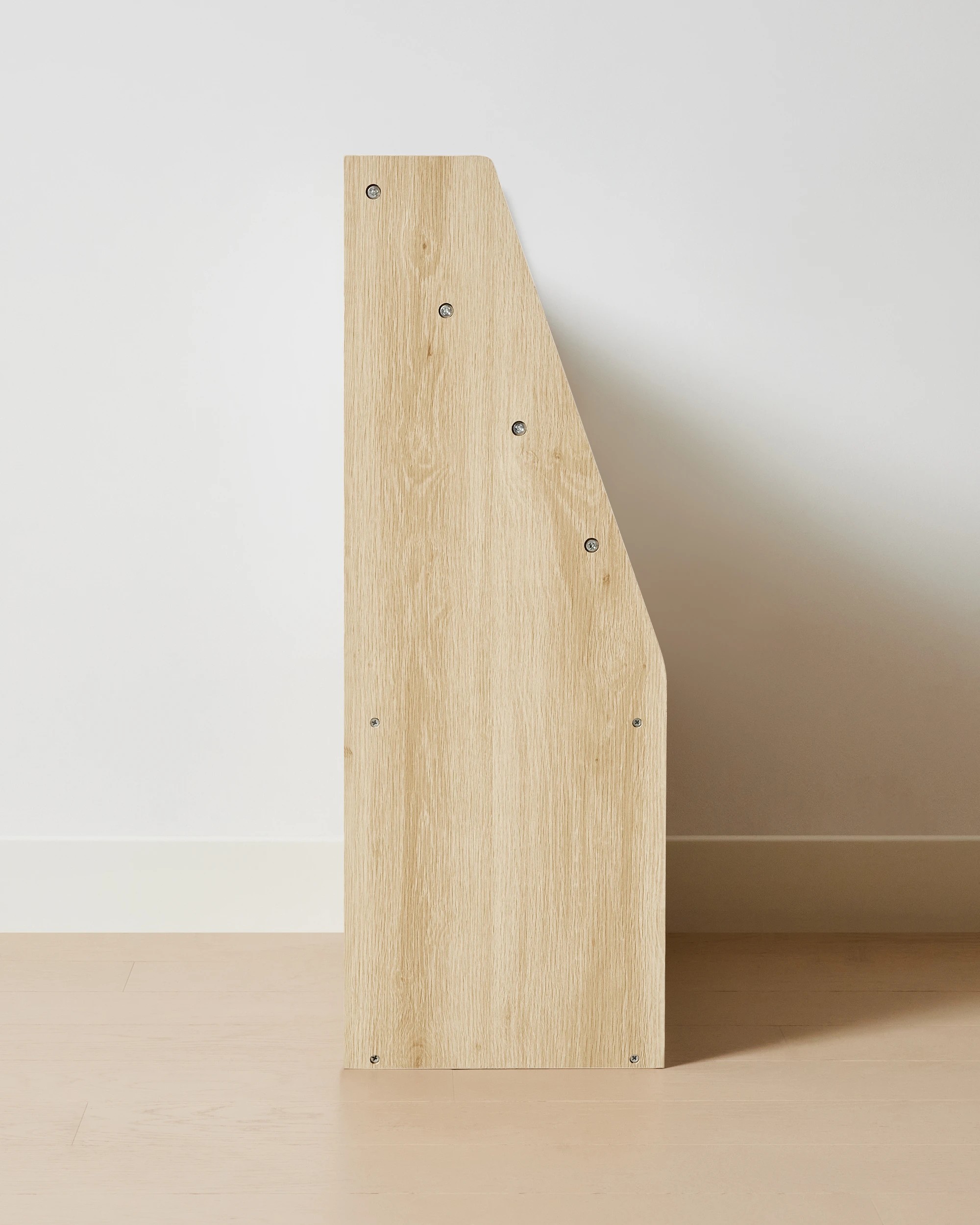 3 Oak Look and White Book Holder with Organiser, 3 of 7