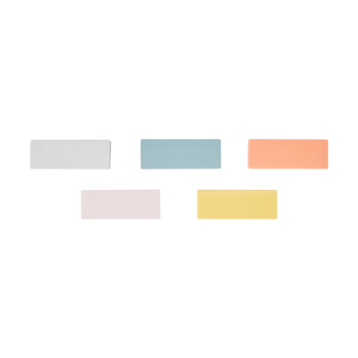 4 5 Pack Coloured Erasers, 4 of 5