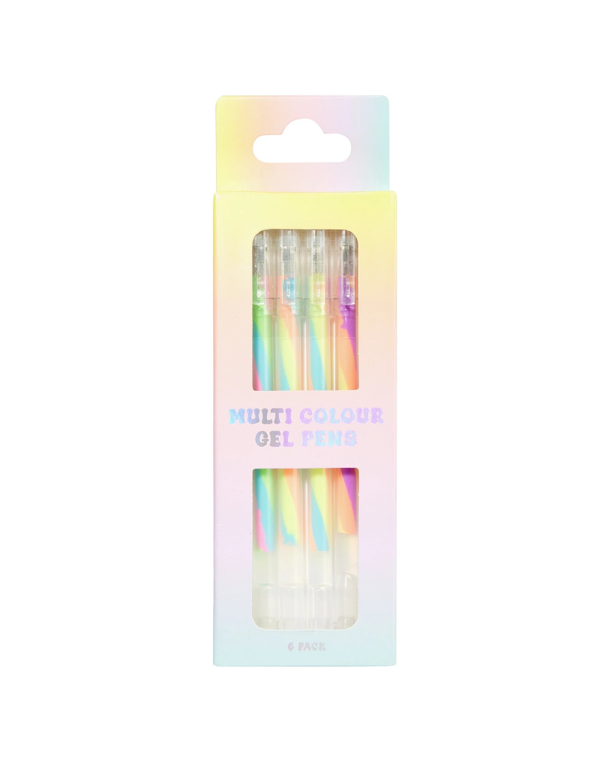 1 6 Pack Multi Colour Gel Pens, 1 of 5