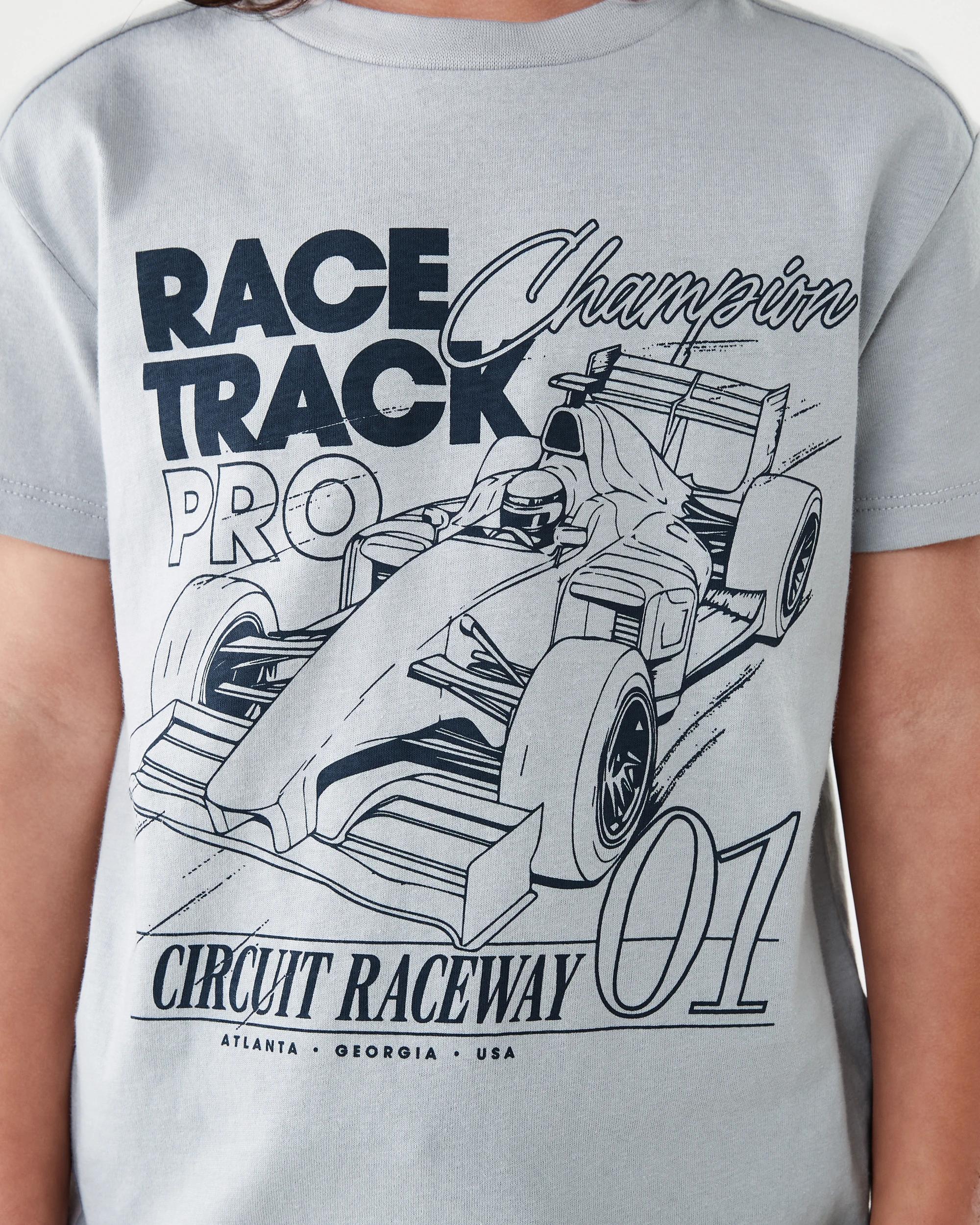 4 Chest Print T-shirt Gry Car, 4 of 6