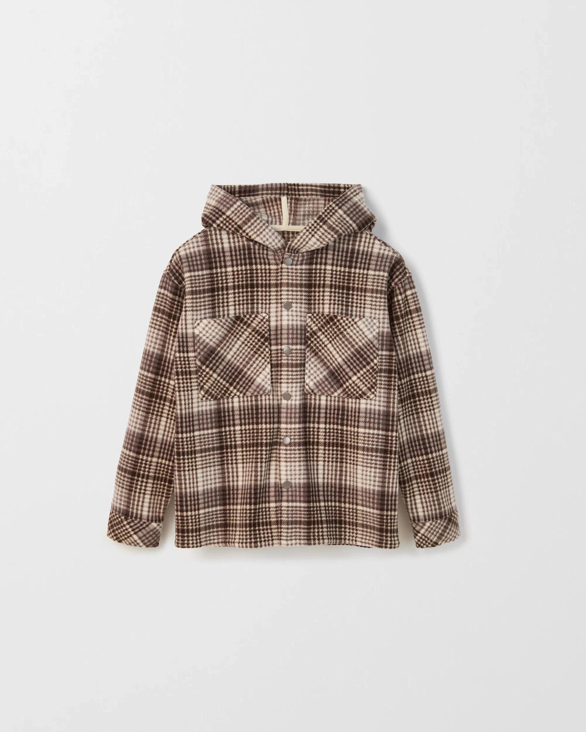 6 Target Kids Polar Fleece Long Sleeve Hooded Shirt WHITECAP GREY, 6 of 7