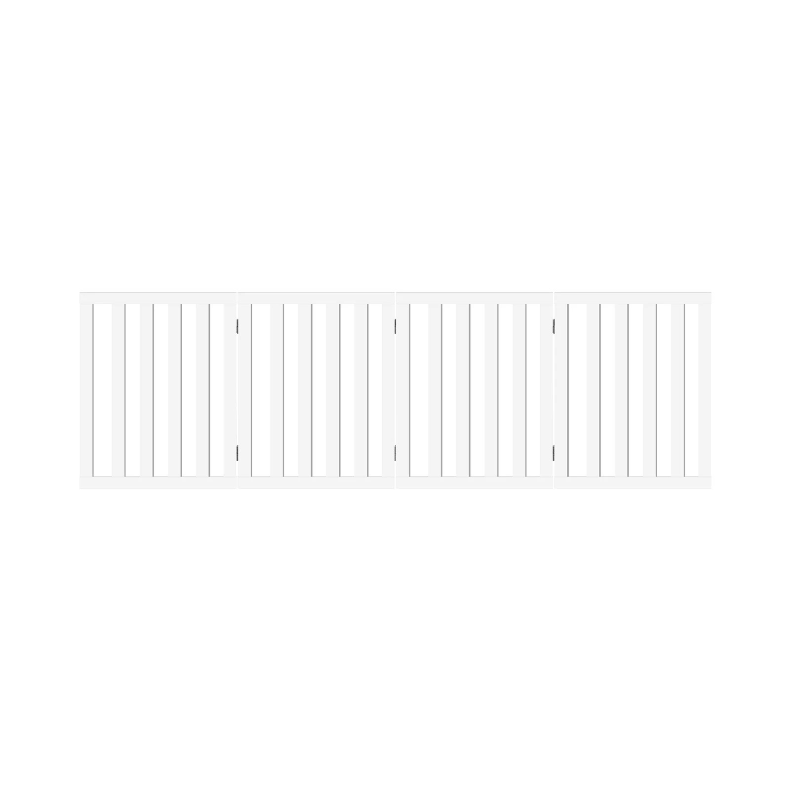 9 Alopet Wooden Pet Gate Dog Fence Safety Stair Barrier Security Door 4 Panels - White, 9 of 10