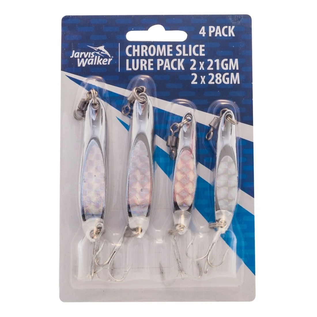 1 Jarvis Walker Chrome Slice Lures - Set of 4, 1 of 4