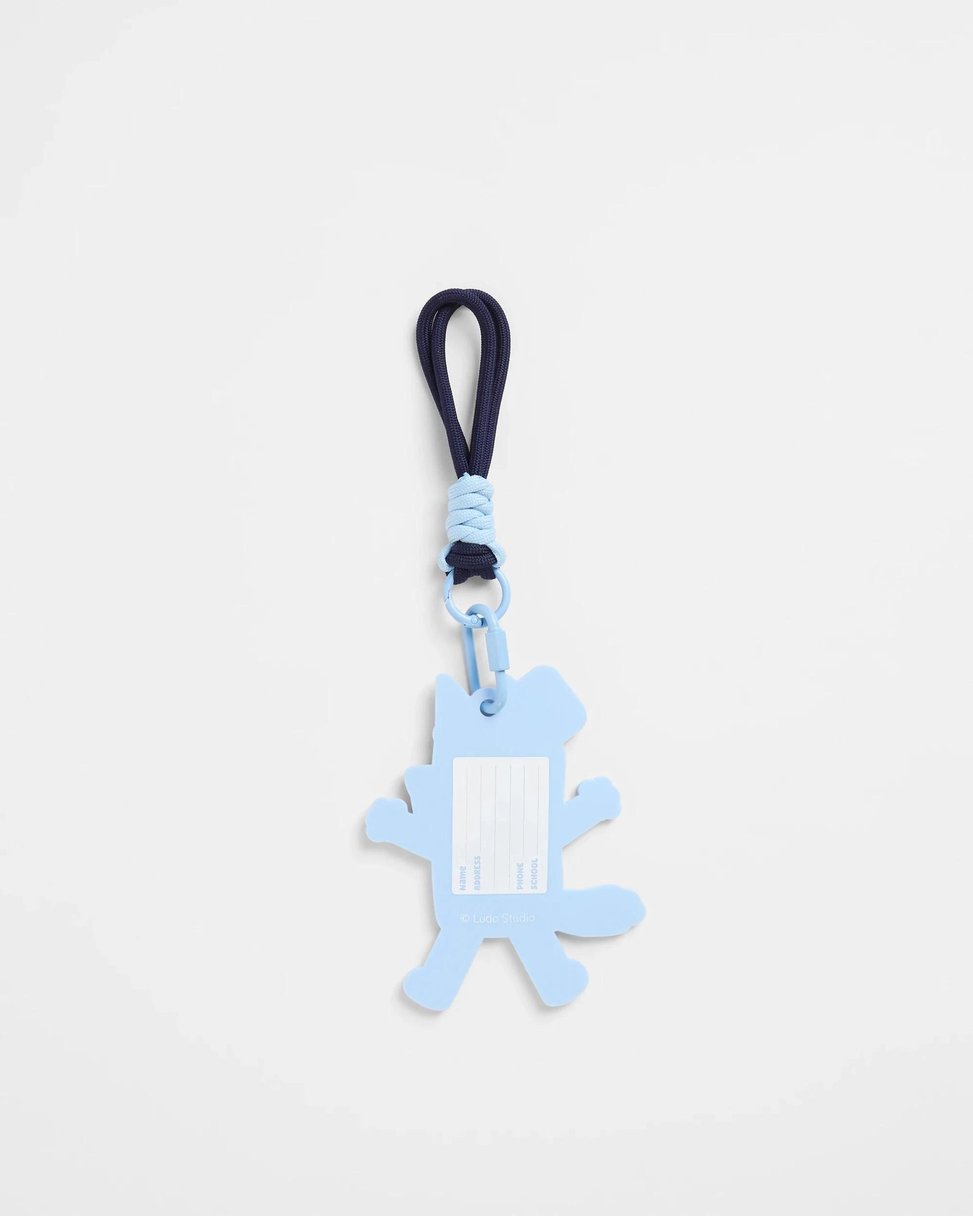 2 Kids Licensed Bluey Bag Tag BLUE, 2 of 3