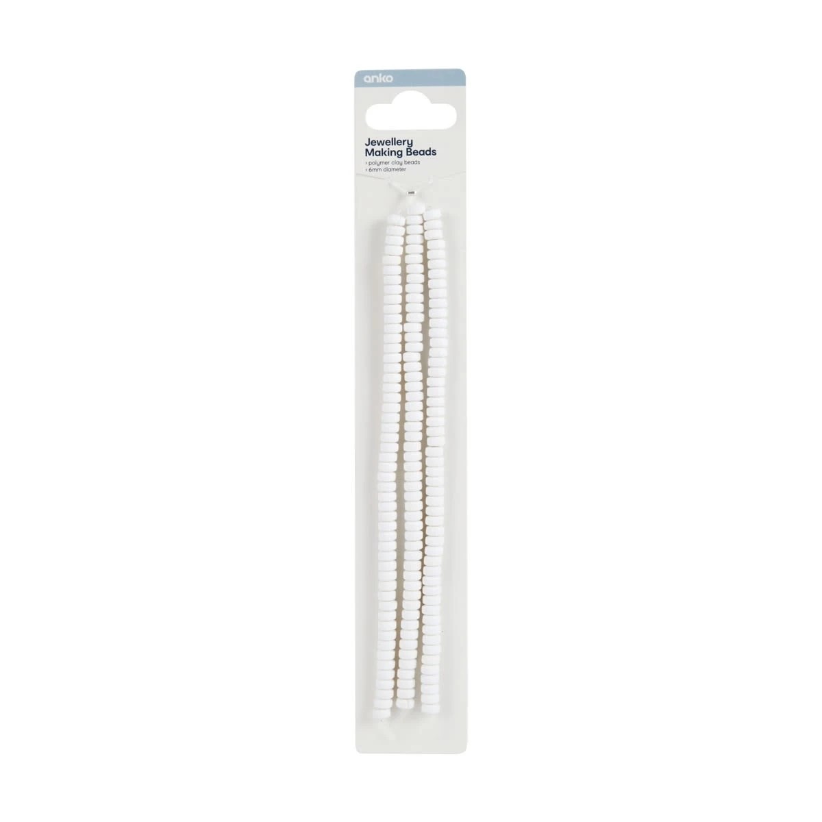 1 Jewellery Making Beads - White, 1 of 2
