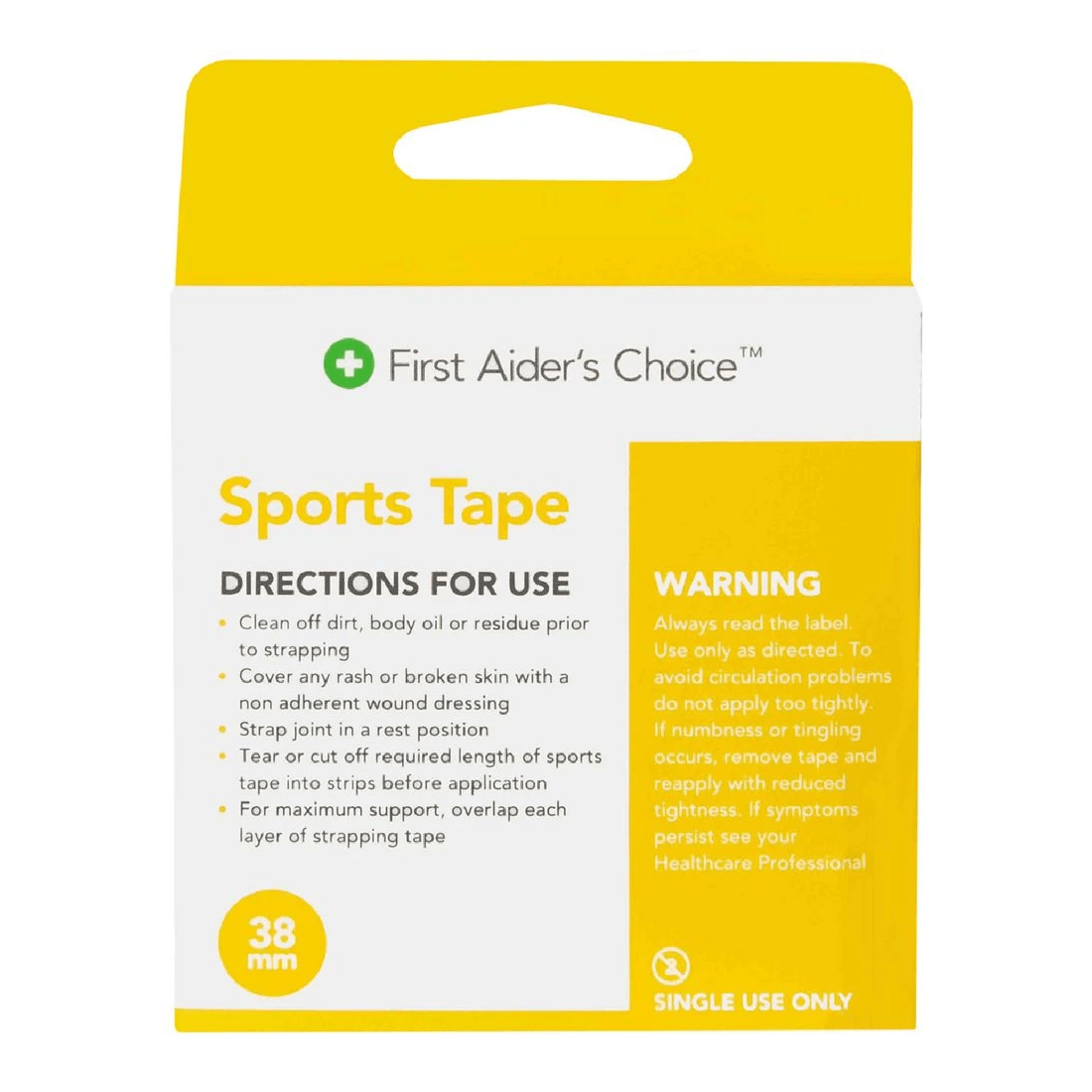 2 First Aider's Choice Sports Tape Medium 38mm x 15m, 2 of 4