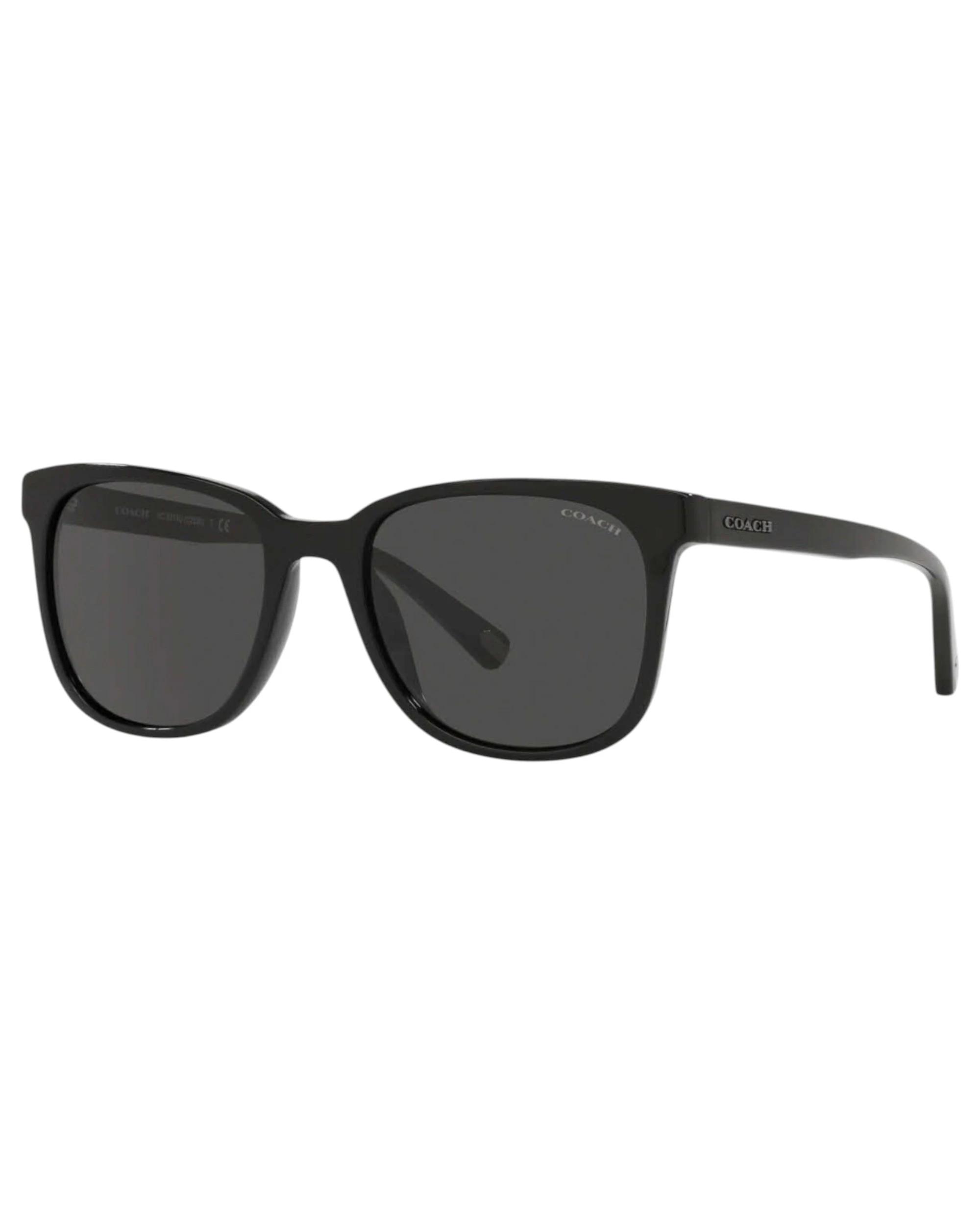 1 Coach Mens Polarised Sunglasses HC8313U Sunnies BLACK/DARK GREY, 1 of 3