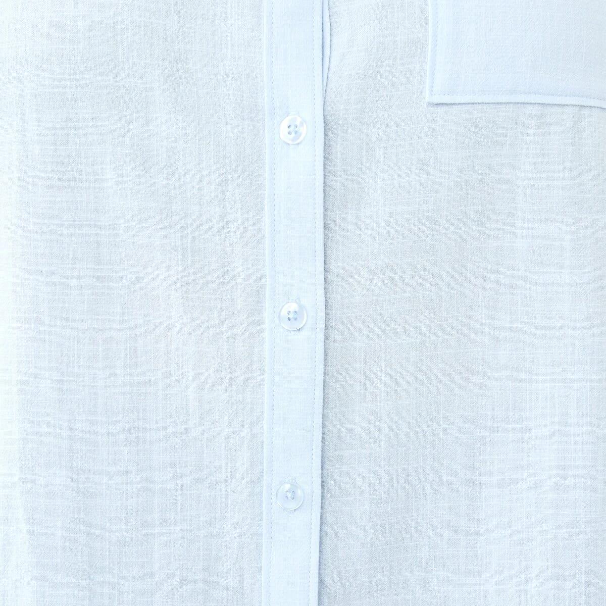 8 Curve Long Sleeve Cotton Shirt Blu Bysde, 8 of 8