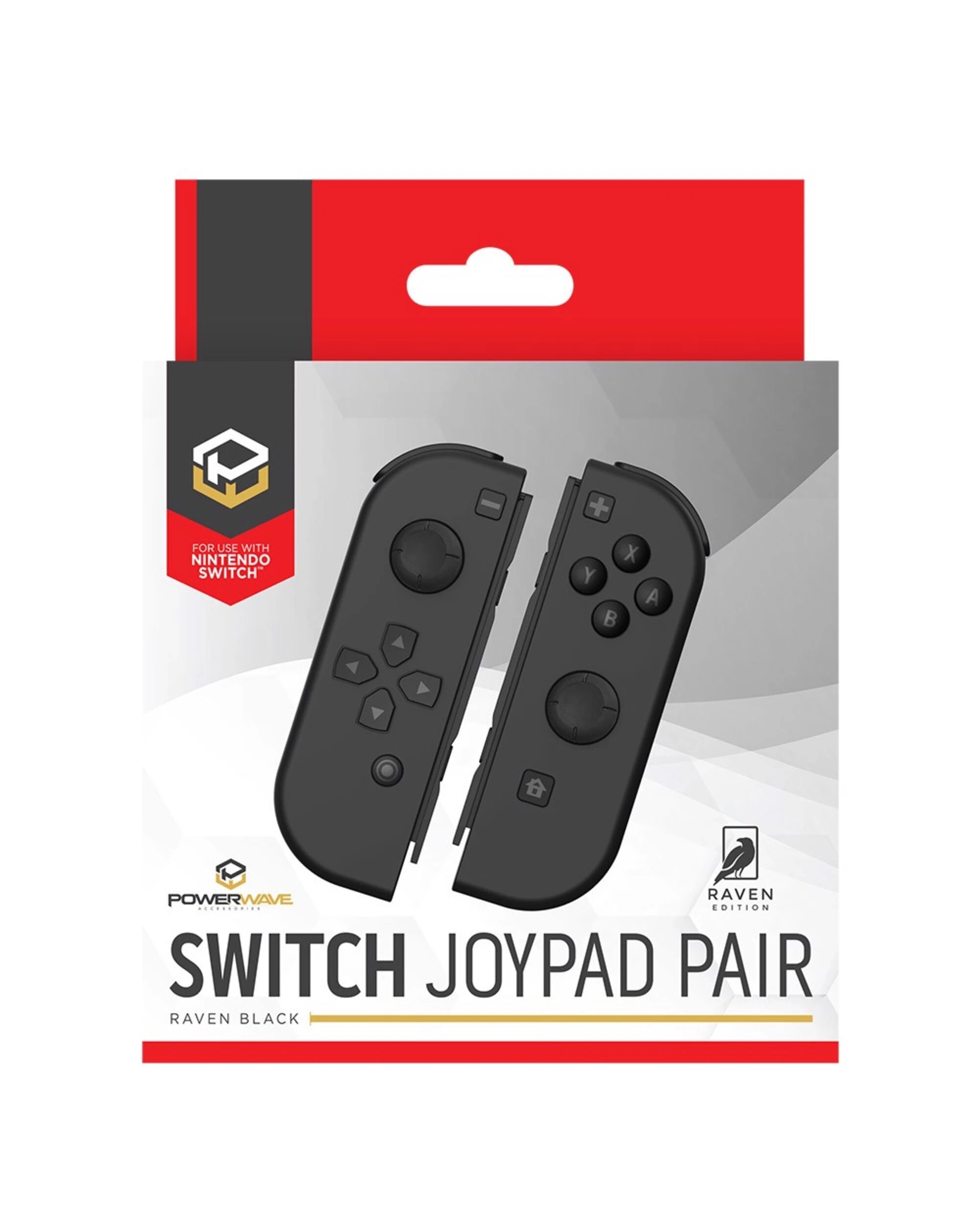 5 Powerwave Joypad Pair for Nintendo Switch - Raven Black - Black, 5 of 5