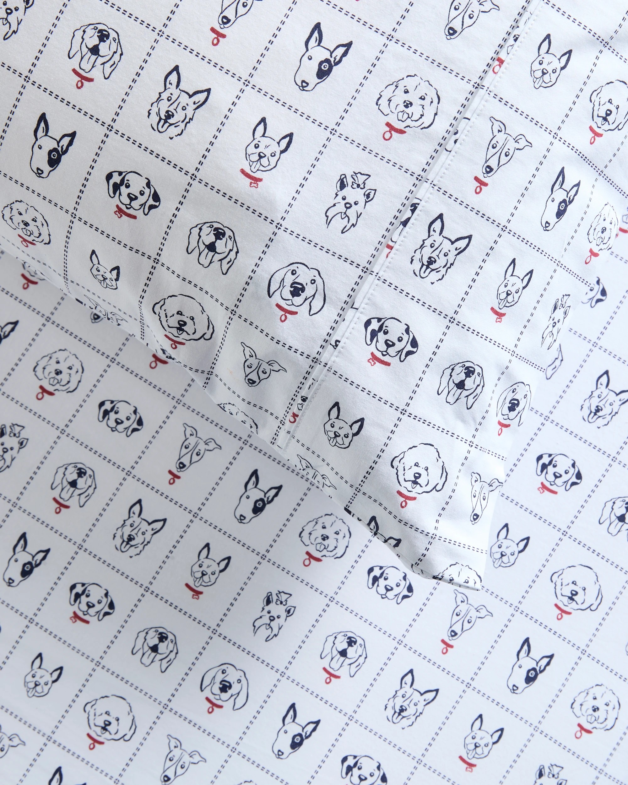 3 Target Australian Cotton Spike Dogs Kids Fitted Sheet - Single Bed - White, 3 of 4