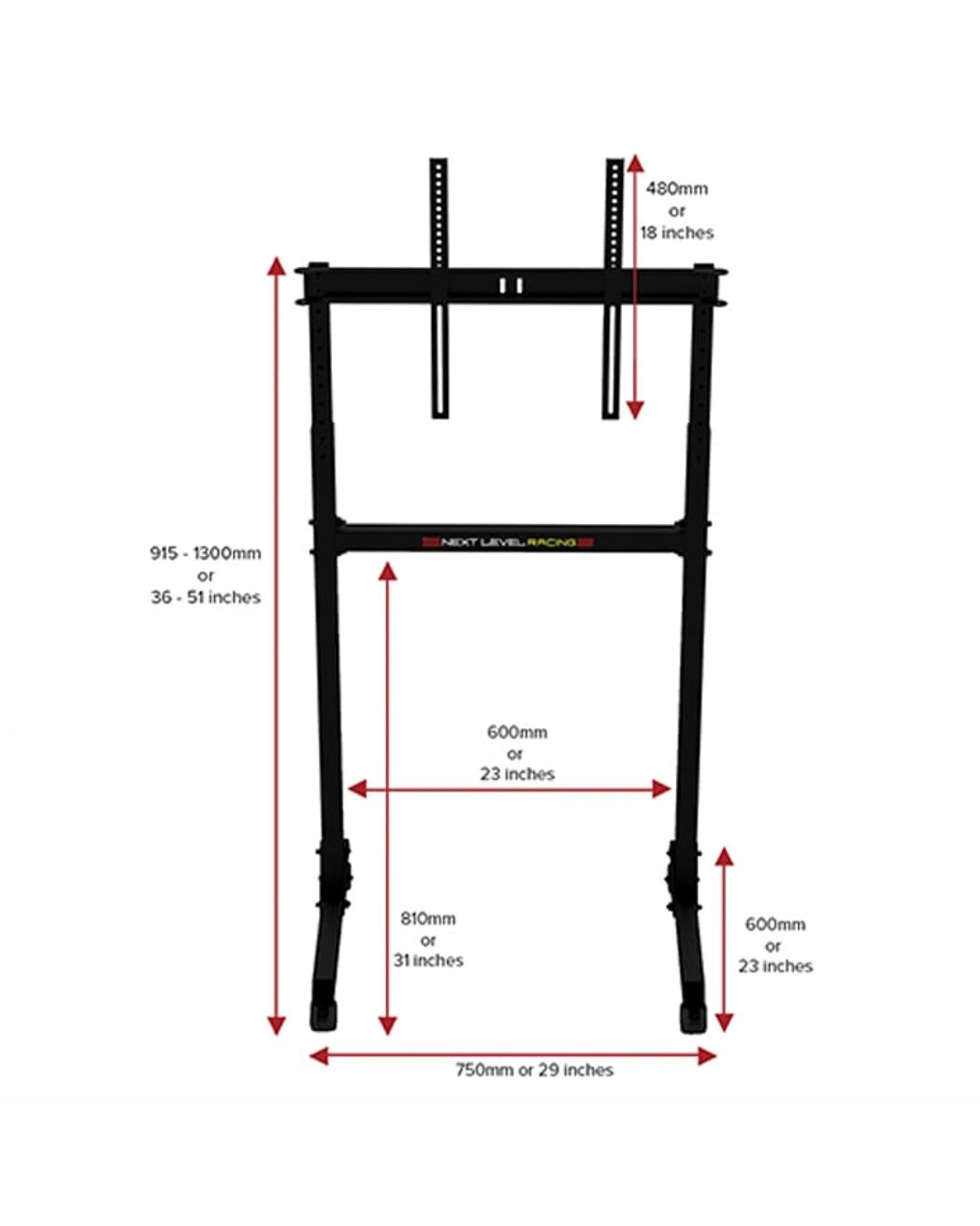 4 Next Level Racing Free Standing Single Monitor Stand, 4 of 4