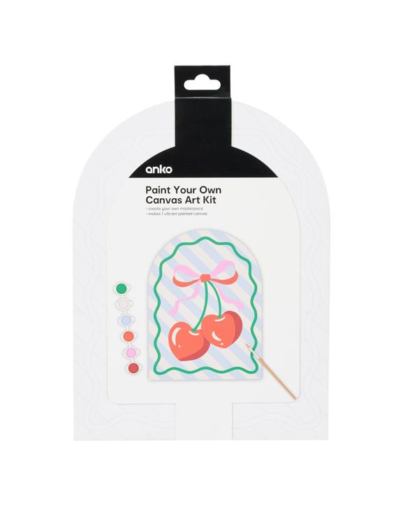 Paint Your Own Canvas Art Kit - Cherry