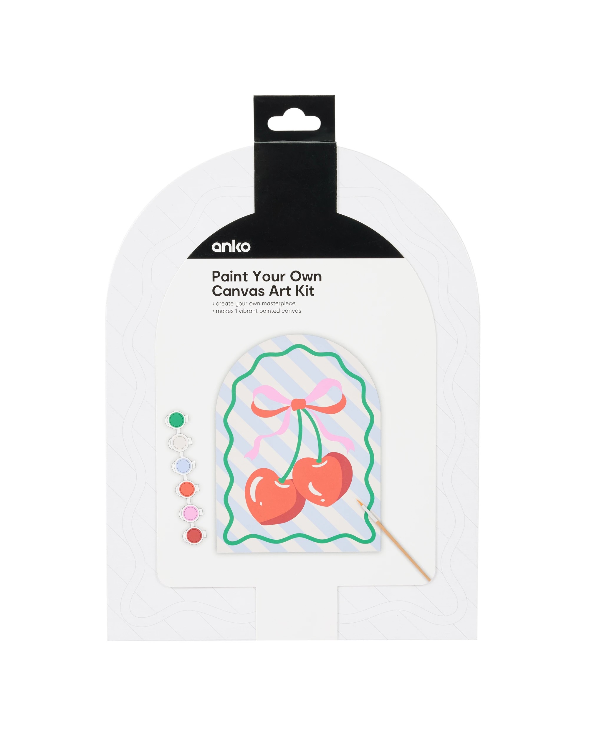 1 Paint Your Own Canvas Art Kit - Cherry, 1 of 4