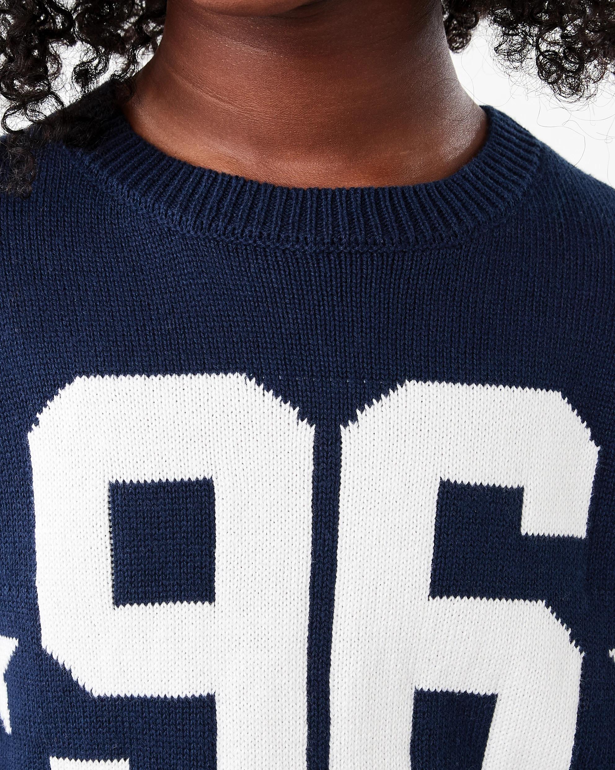 3 Cotton Jacquard Knit Sweatshirt Nvy Star, 3 of 7