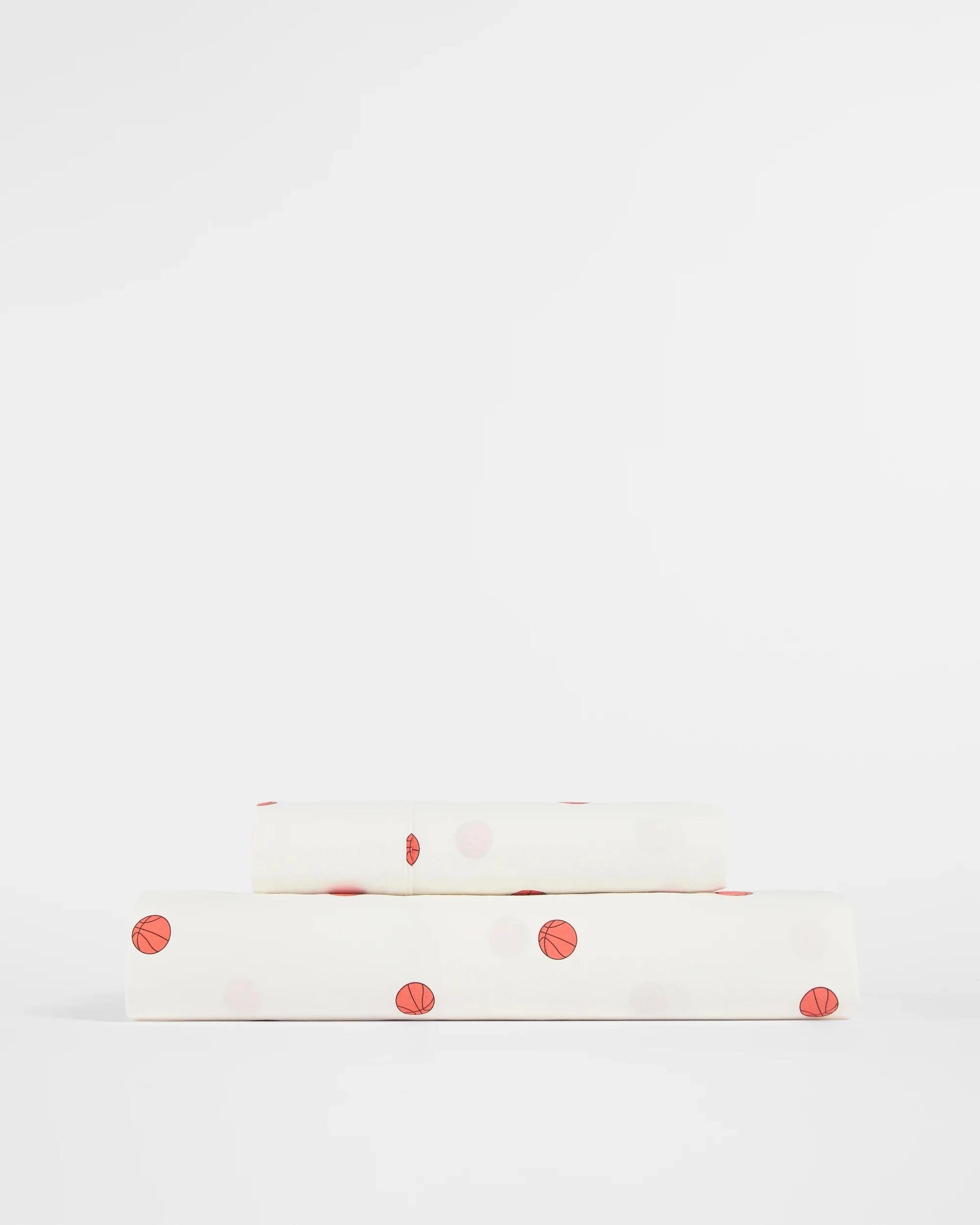 4 Target Bronny Australian Cotton Basketball Kids Fitted Sheet Set - Single Bed - White, 4 of 4