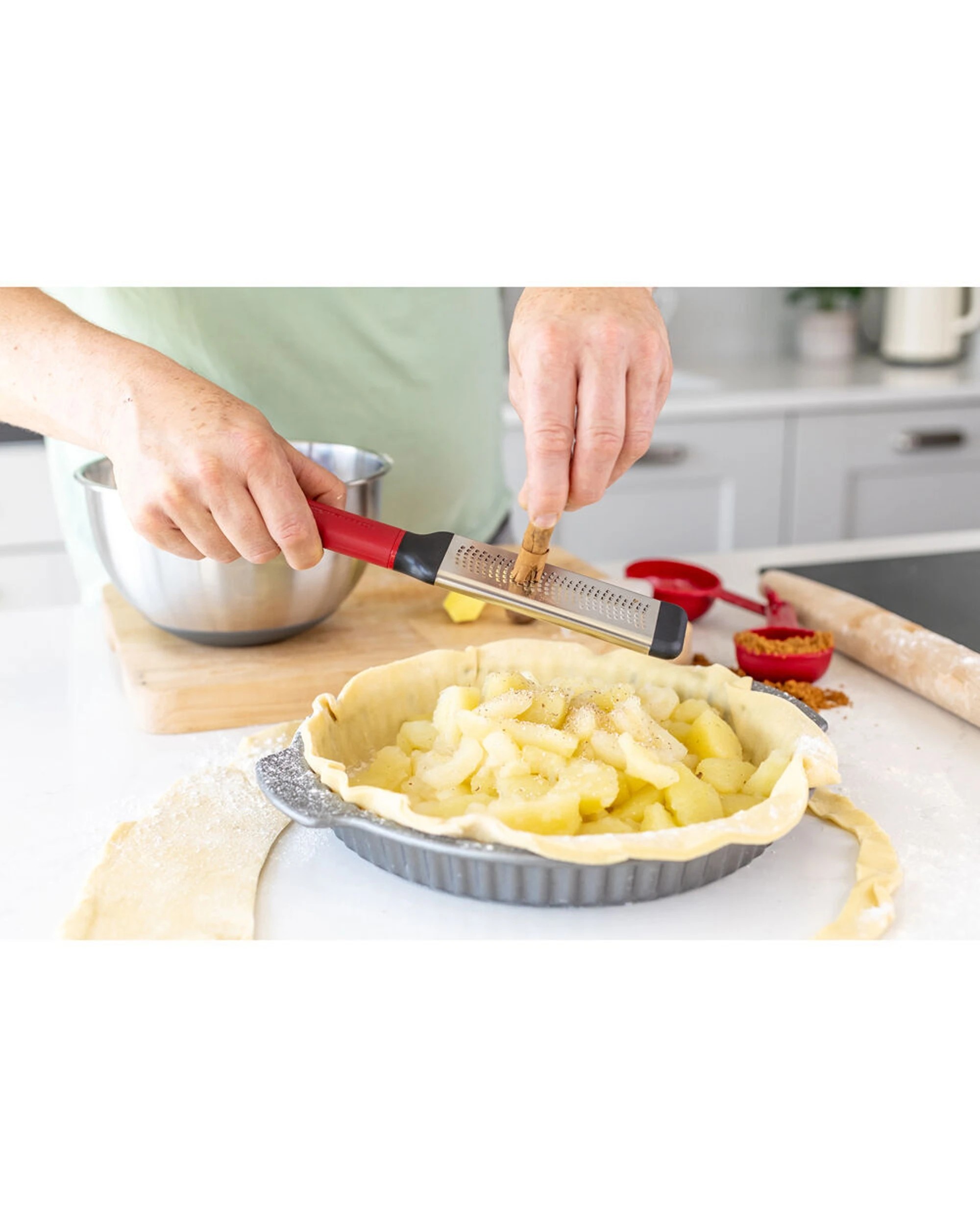 6 KitchenAid Classic Fine Etched Handheld Grater 2PK Ergonomic Non-Slip - Red, 6 of 6