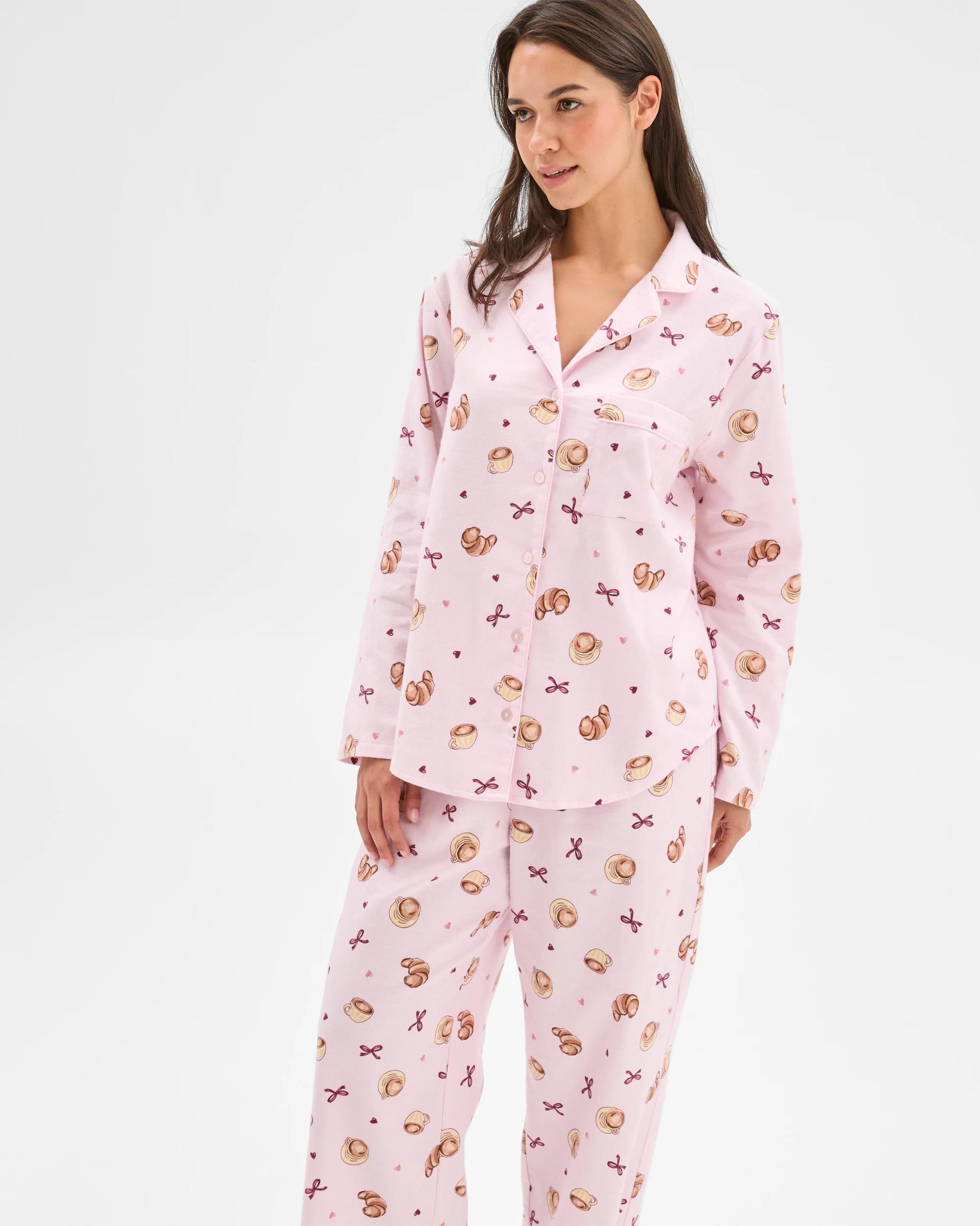 4 Target Woman Australian Cotton Flannelette Pyjama Set CROISSANT, 4 of 6