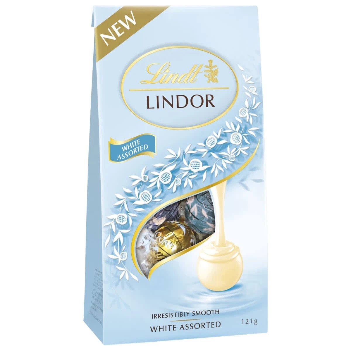1 Lindt LINDOR Irresistibly Smooth White Assorted Chocolate 121g, 1 of 7