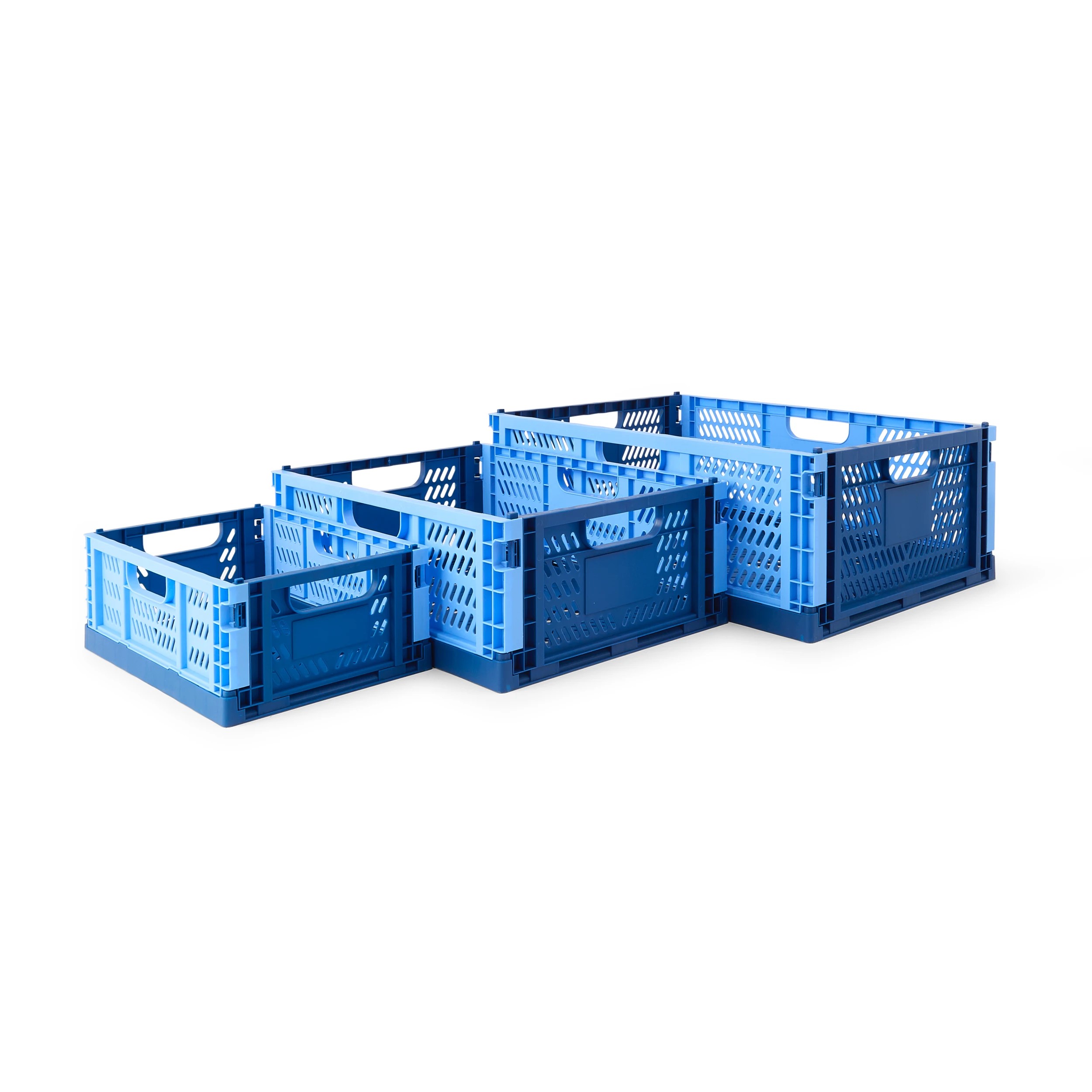 8 15L Collapsible Crate - Medium, Blue, 8 of 8