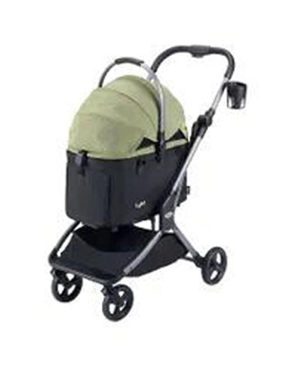 Ibiyaya Lyte 3-In-1 Detachable Pet Stroller Carrier Medium Up To 20kg Car Seat - Green