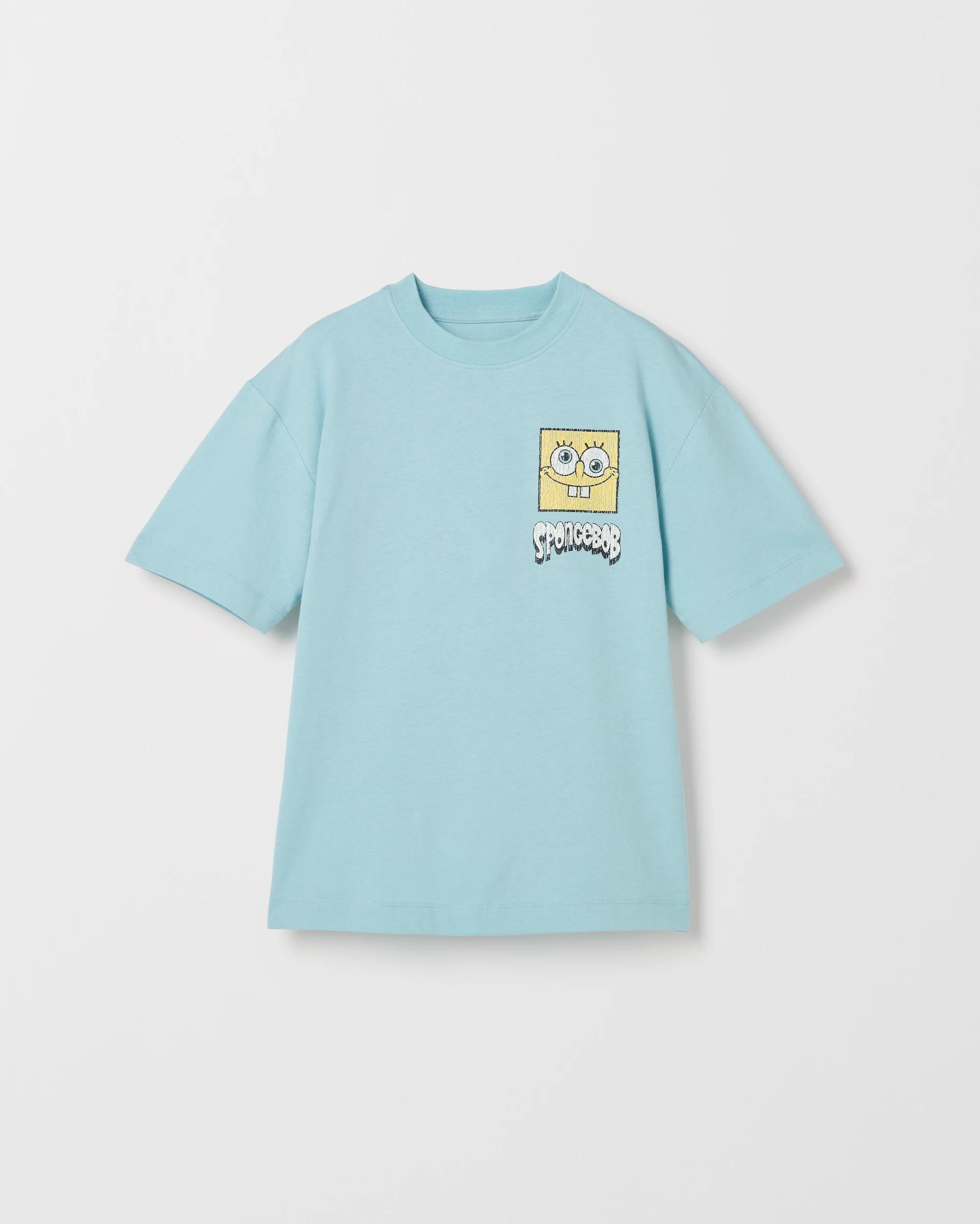 2 SpongeBob SquarePants Australian Cotton T-Shirt BLUE, 2 of 3