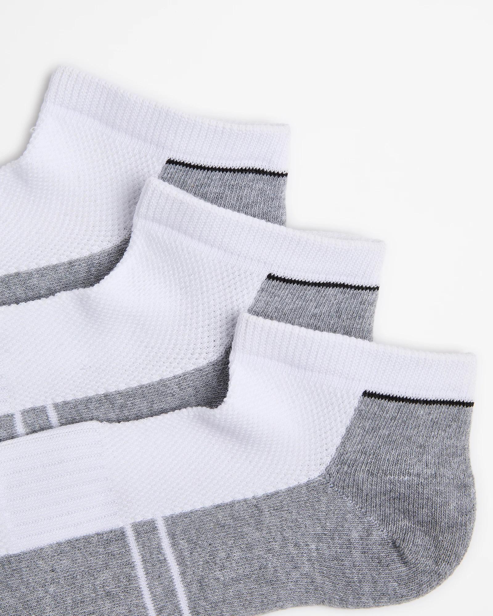 2 Australian Cotton Blend 3 Pack Sport Low Cut Socks - Maxx WHITE, 2 of 3