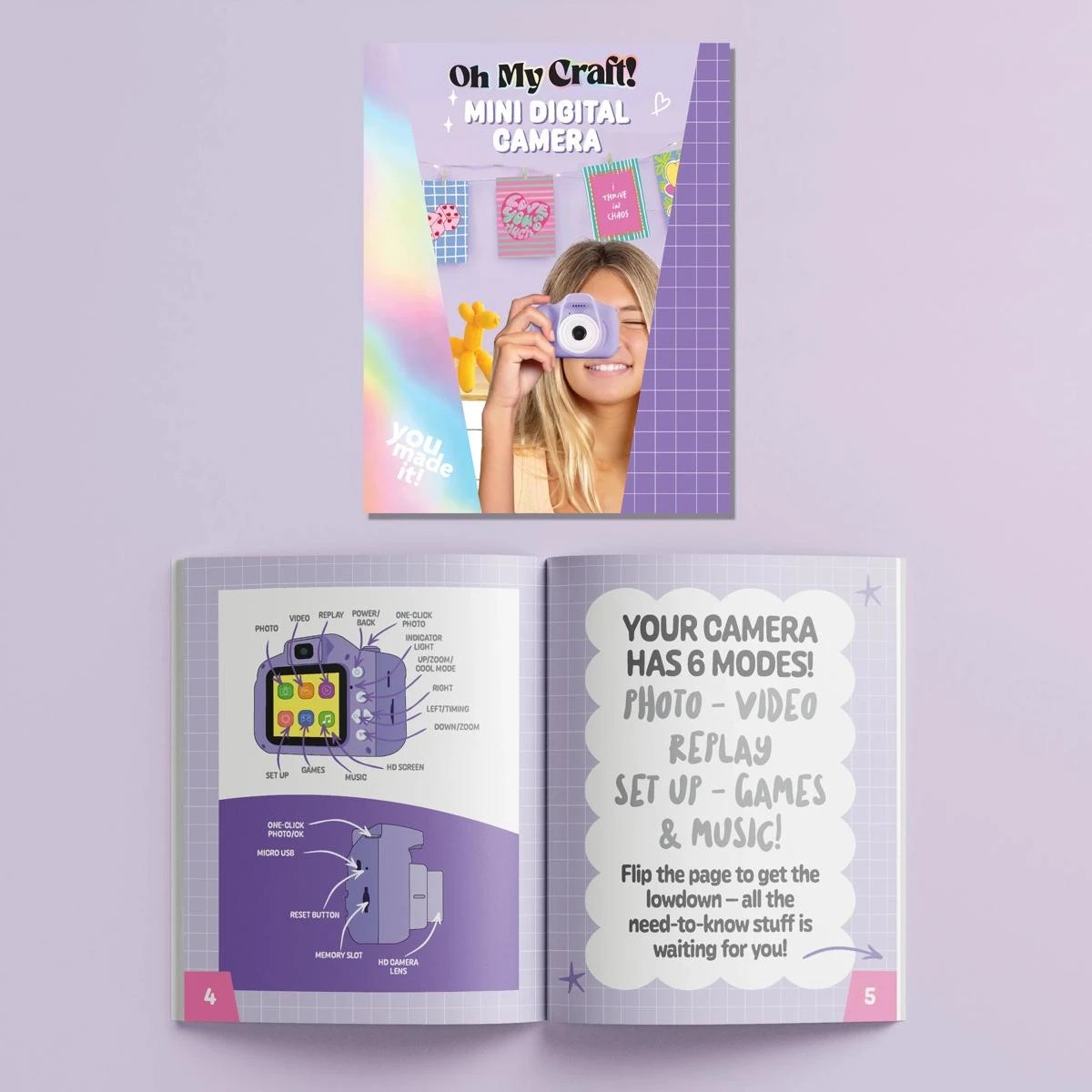 6 Oh My Craft! Mini Digital Camera Kit, 6 of 8