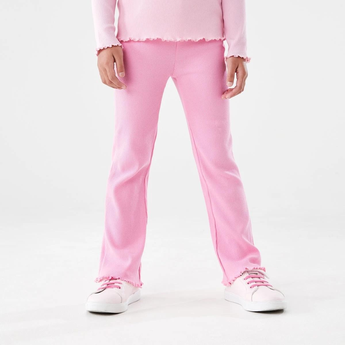 1 Rib Flare Leggings Pris Pink, 1 of 8