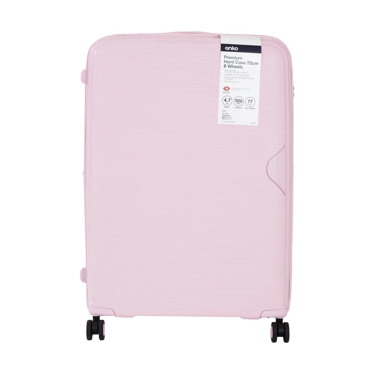 8 72cm Premium 8 Wheels Hard Case - Pink, 8 of 8