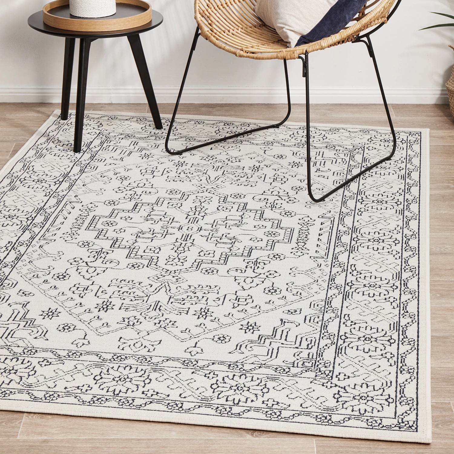 4 Common Ground Rugs Coastline 5555 Outdoor 220x150cm - Medium Pet Friendly Floor Rug - White, 4 of 7