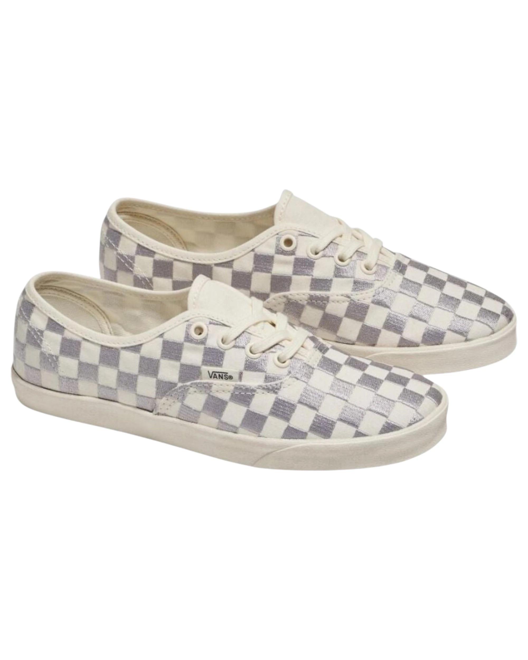 1 Vans Mens Authentic Lowpro Shoes Embroidered Check Lunar Rock EMBROIDERED CHECK LUNAR ROCK, 1 of 4