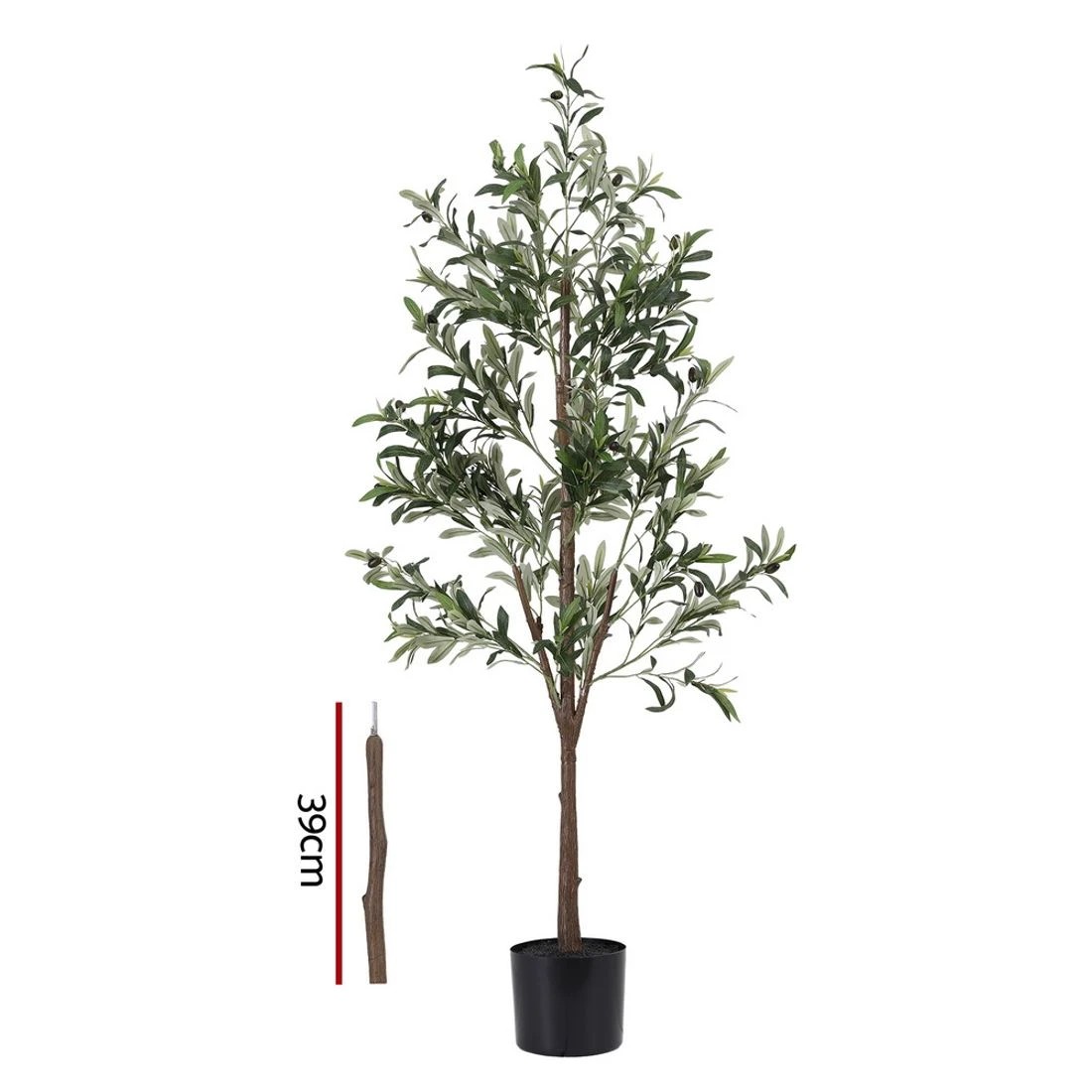 3 Artiss 180cm Artificial Olive Tree Faux Trees Indoor Decor Artificial Plants Lifelike Plant 1.8M - Green, 3 of 9