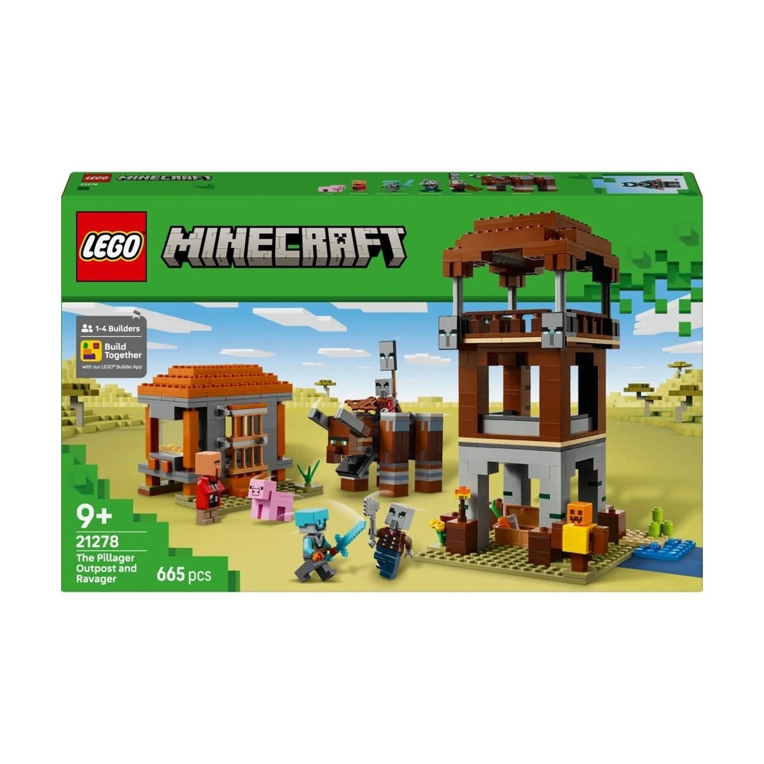 1 LEGO Minecraft The Pillager Outpost and Ravager 21278, 1 of 10