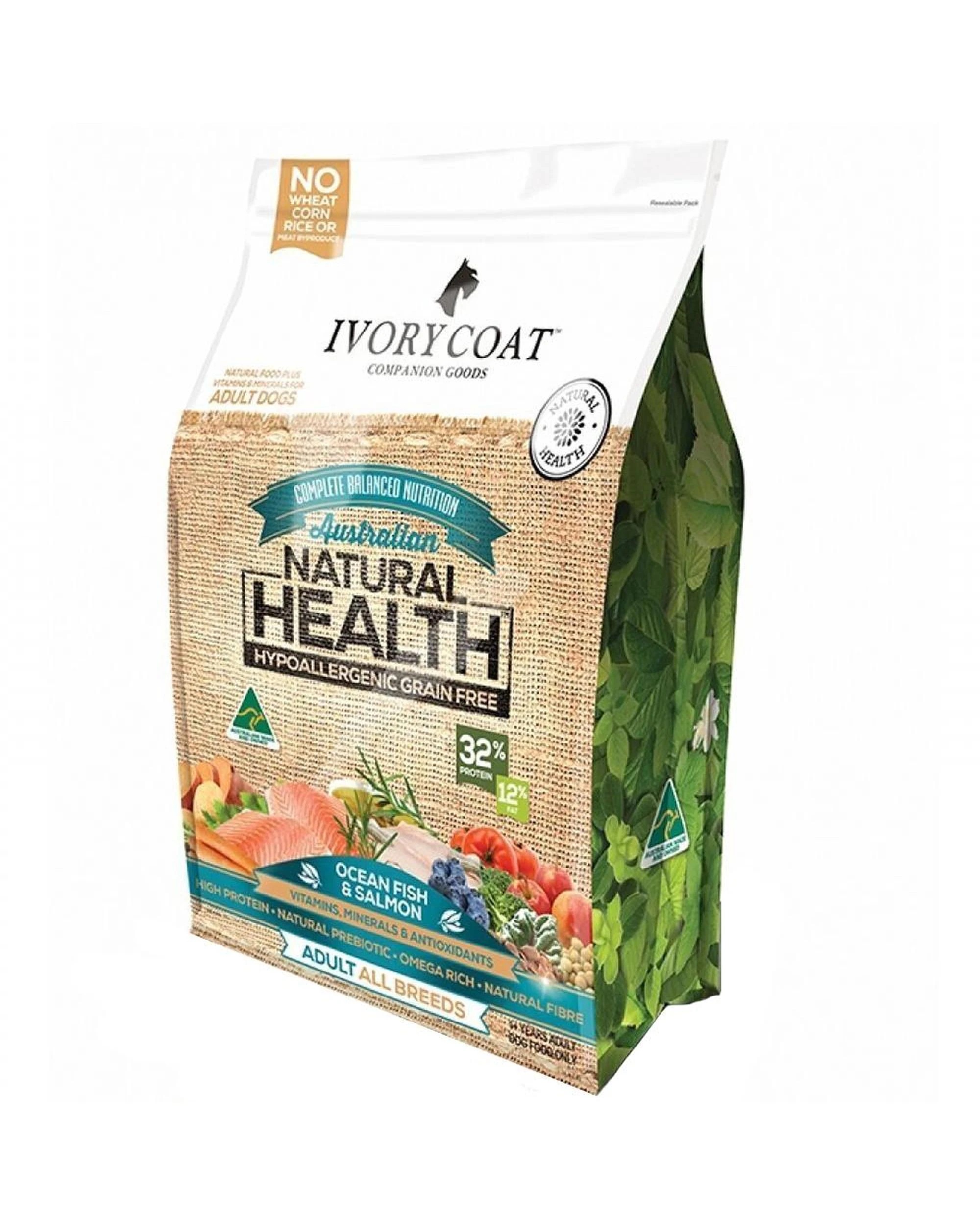 1 Ivory Coat Dog Adult 1+ Grain Free Ocean Fish & Salmon 13kg, 1 of 1