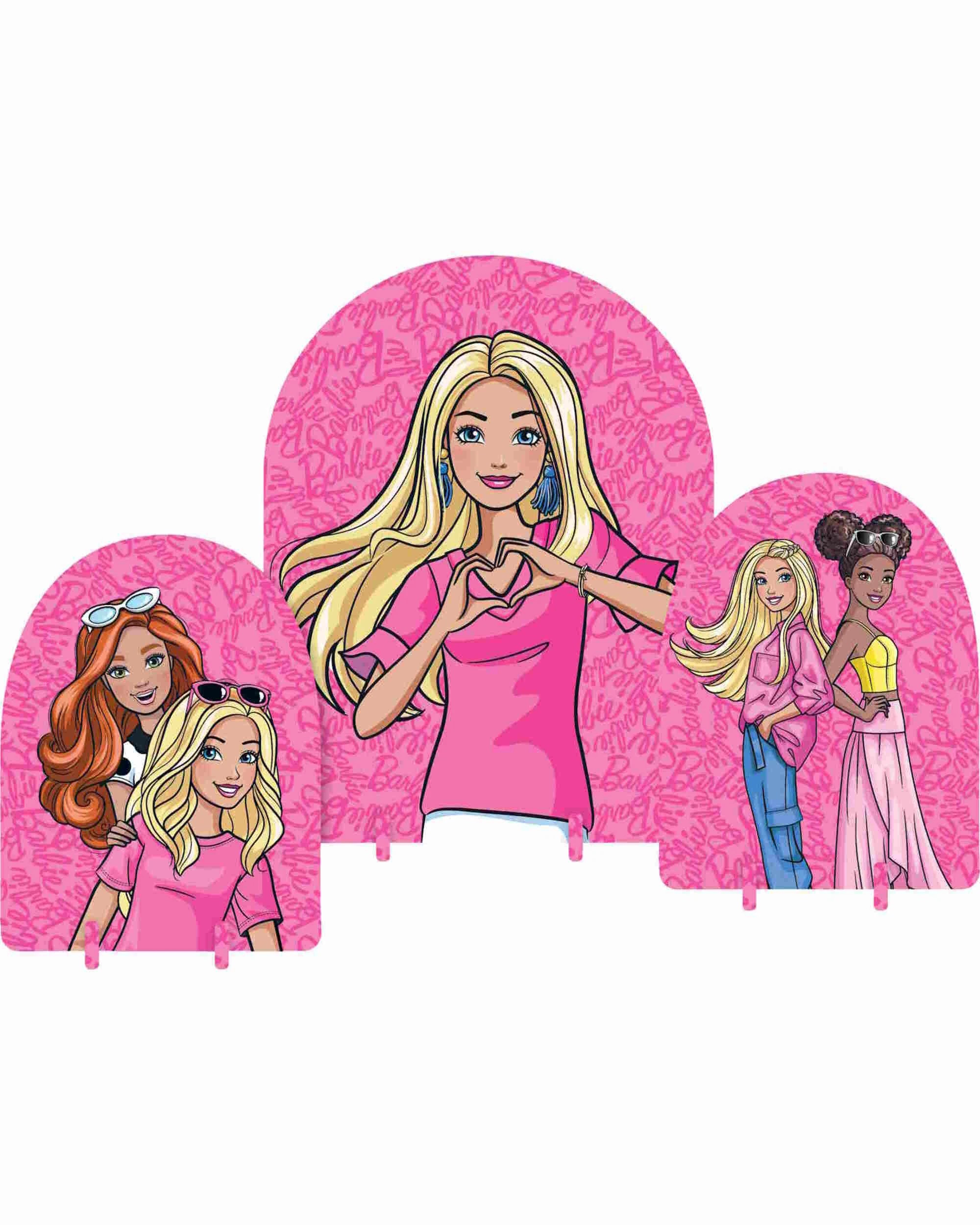 1 Design Group Barbie and Friends Table Decoration Kit - Pink, 1 of 3