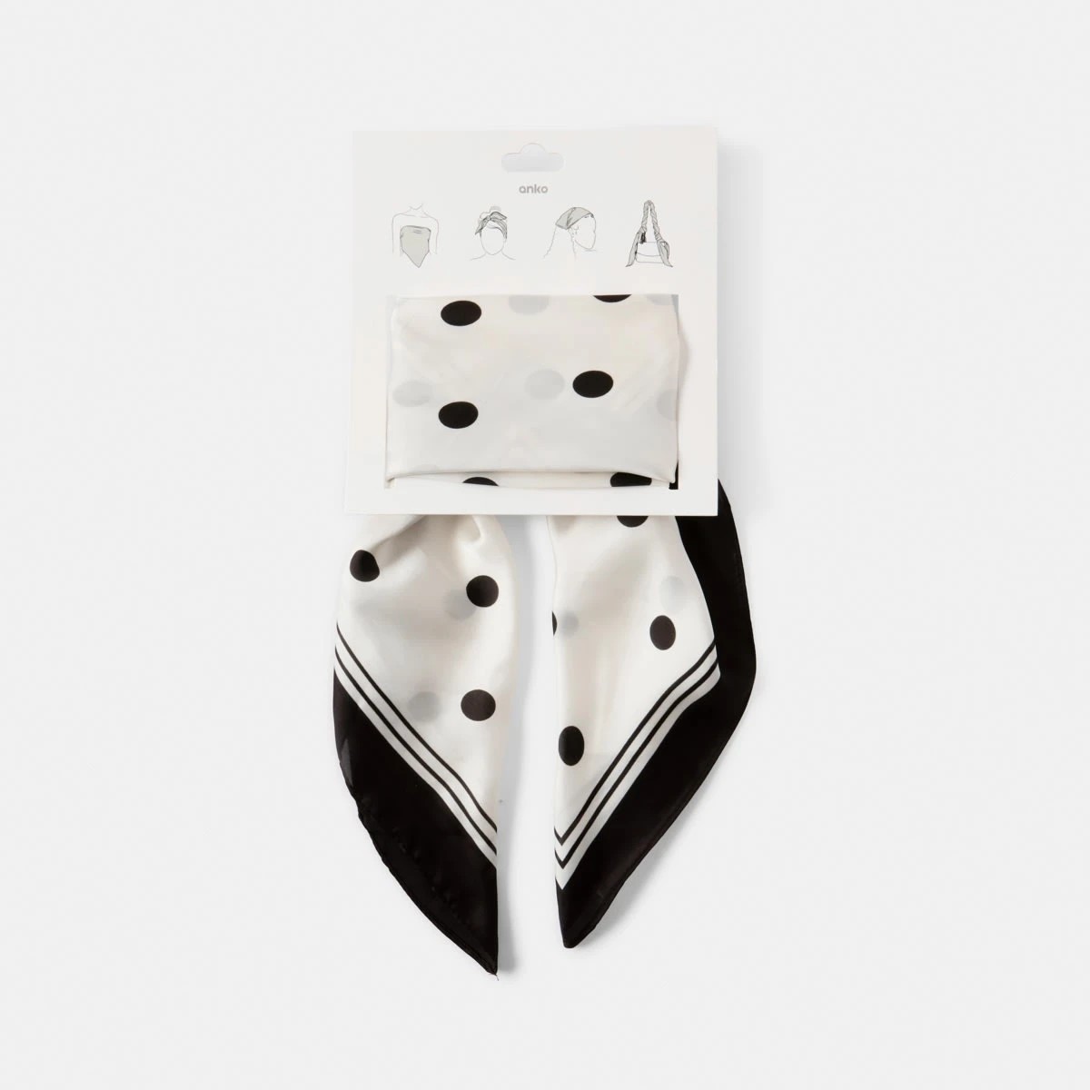 6 Hair Scarf - Polka, 6 of 6