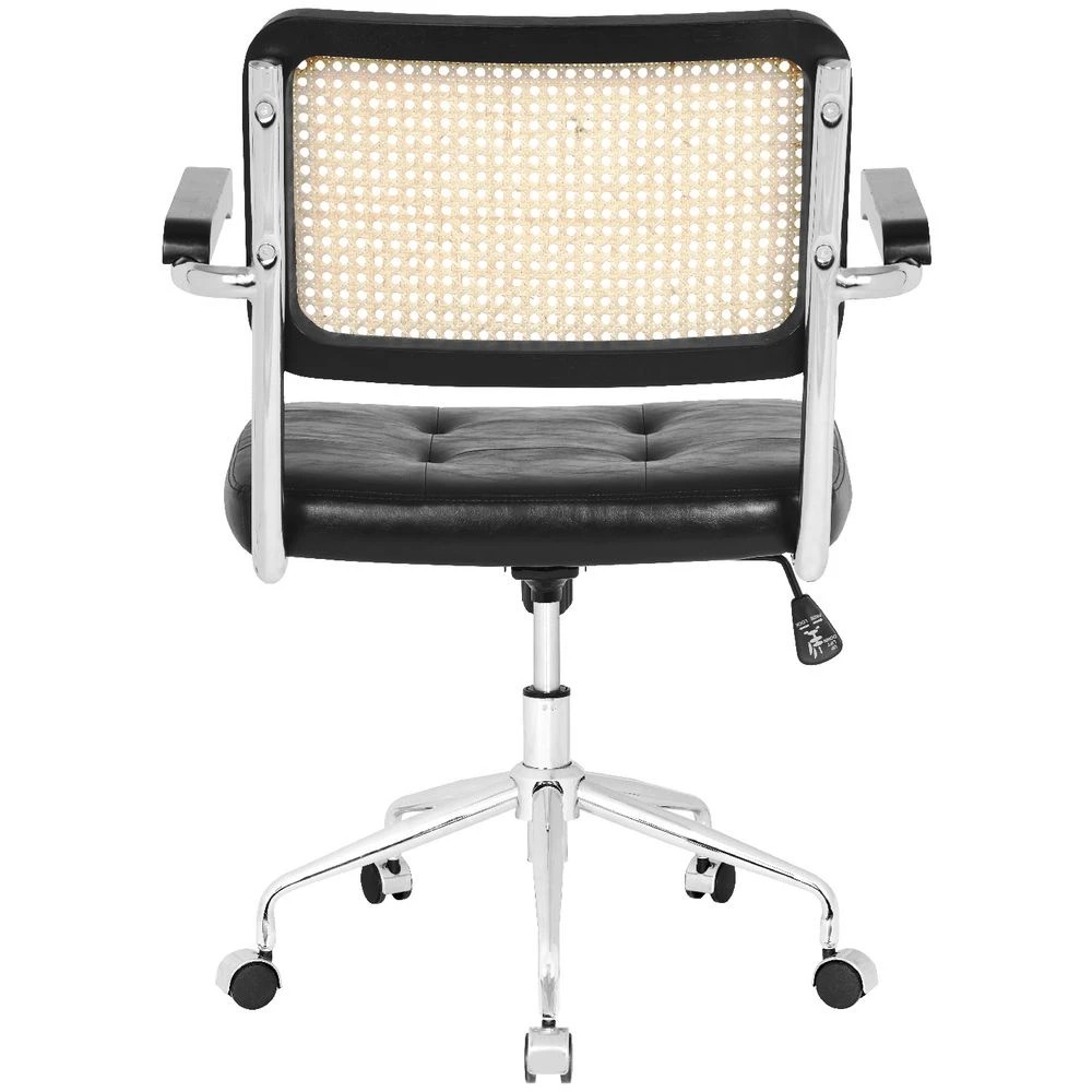 4 Otto Nusa Rattan Chair Black Ergonomic Chairs and Desk Chairs, 4 of 10