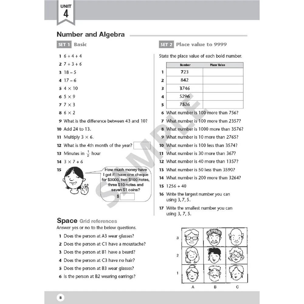2 Maths Plus Australian Curriculum Mentals & Homework Book 4, 2 of 3