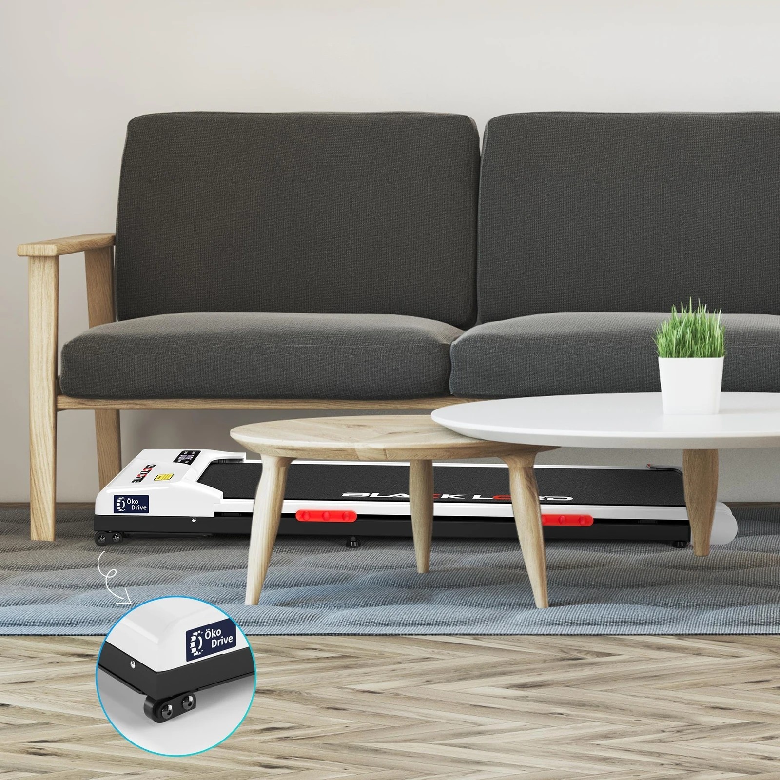 9 Black Lord Treadmill Electric Walking Pad Incline Gym Brushless Motor - White, 9 of 10