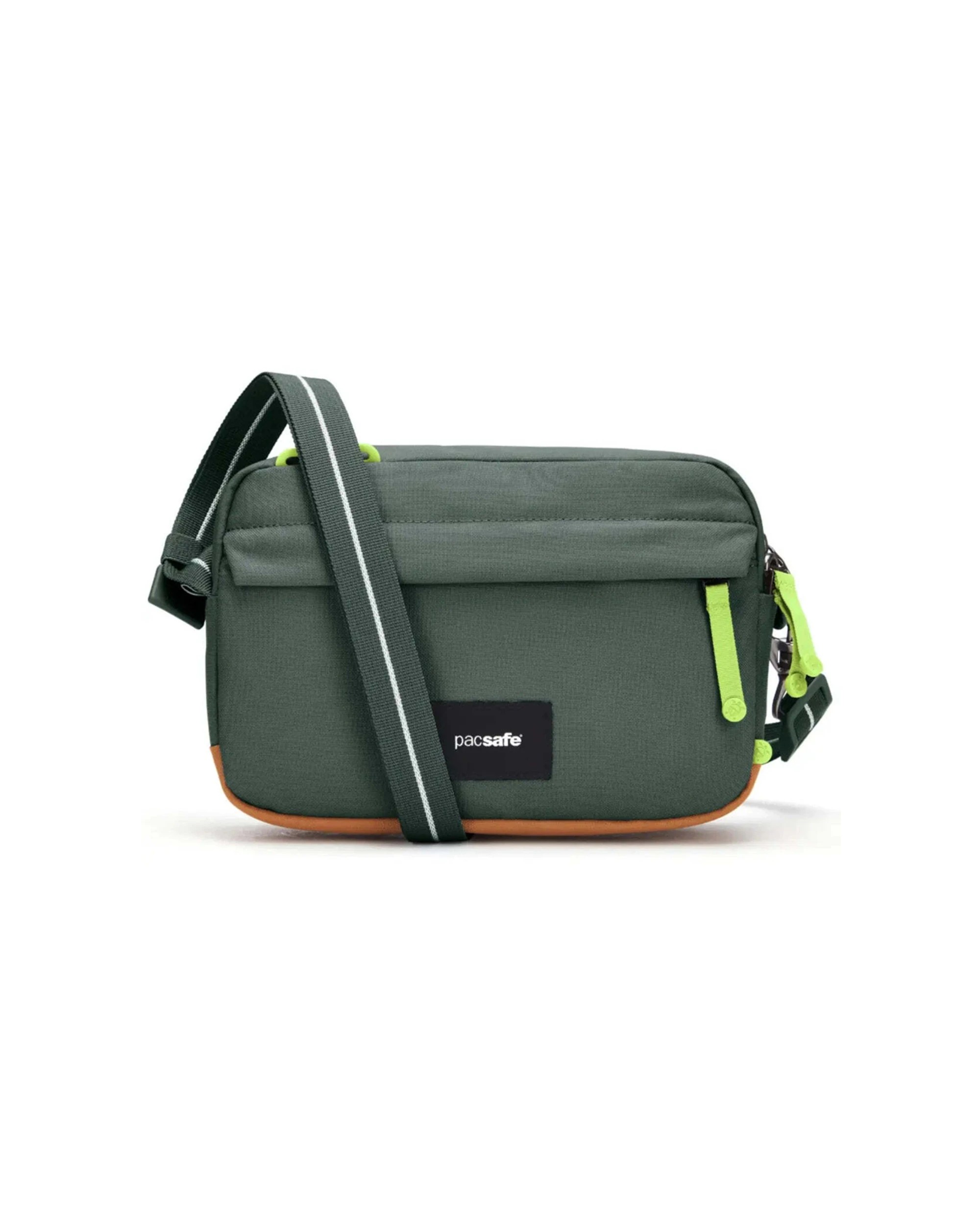 1 Pacsafe Go Anti-Theft Crossbody Bag Cut-Resistant Materials RFID Blocking Pocket 7in Spruce - Green, 1 of 8