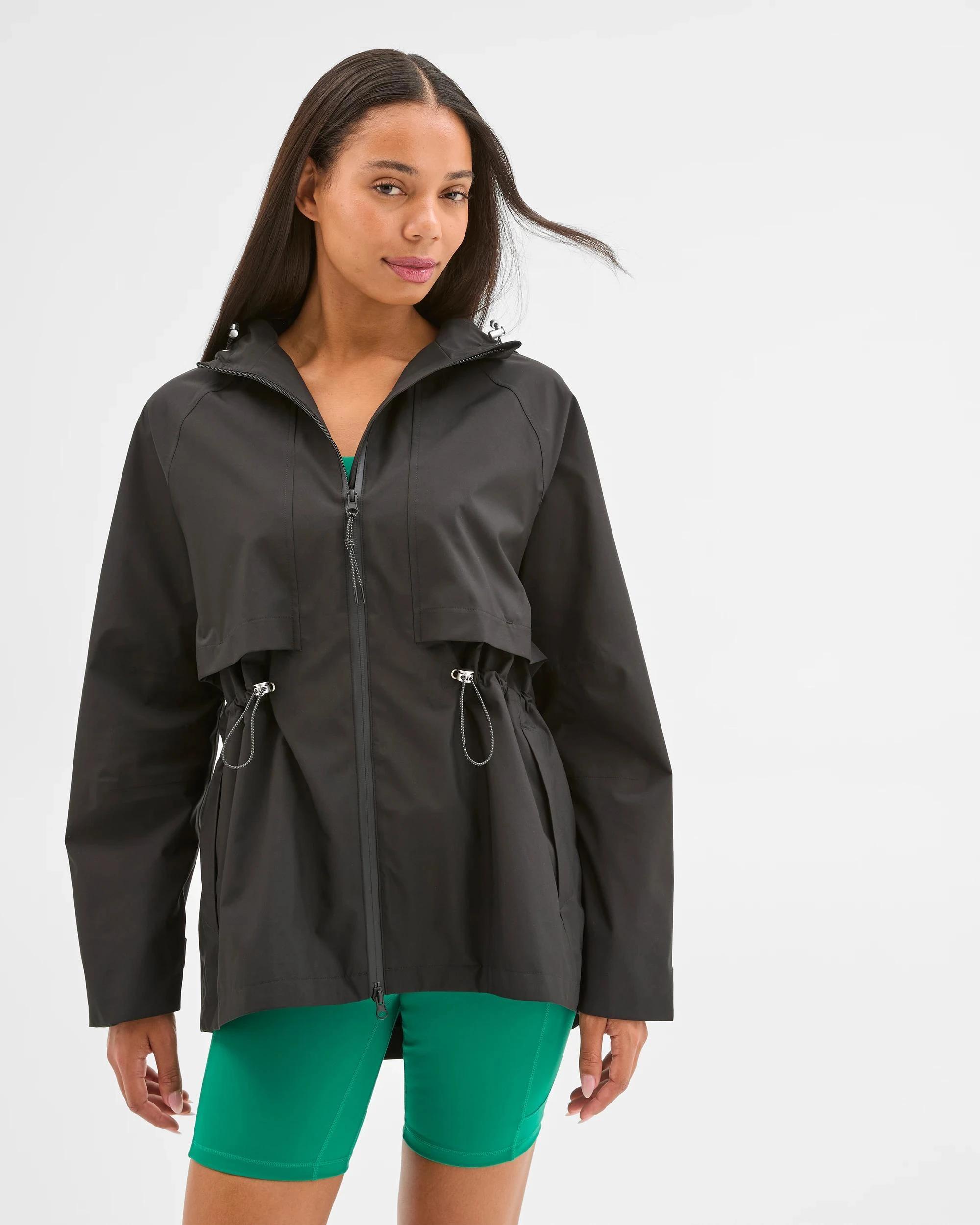 4 Target Active Active Waterproof Longline Jacket BLACK, 4 of 9