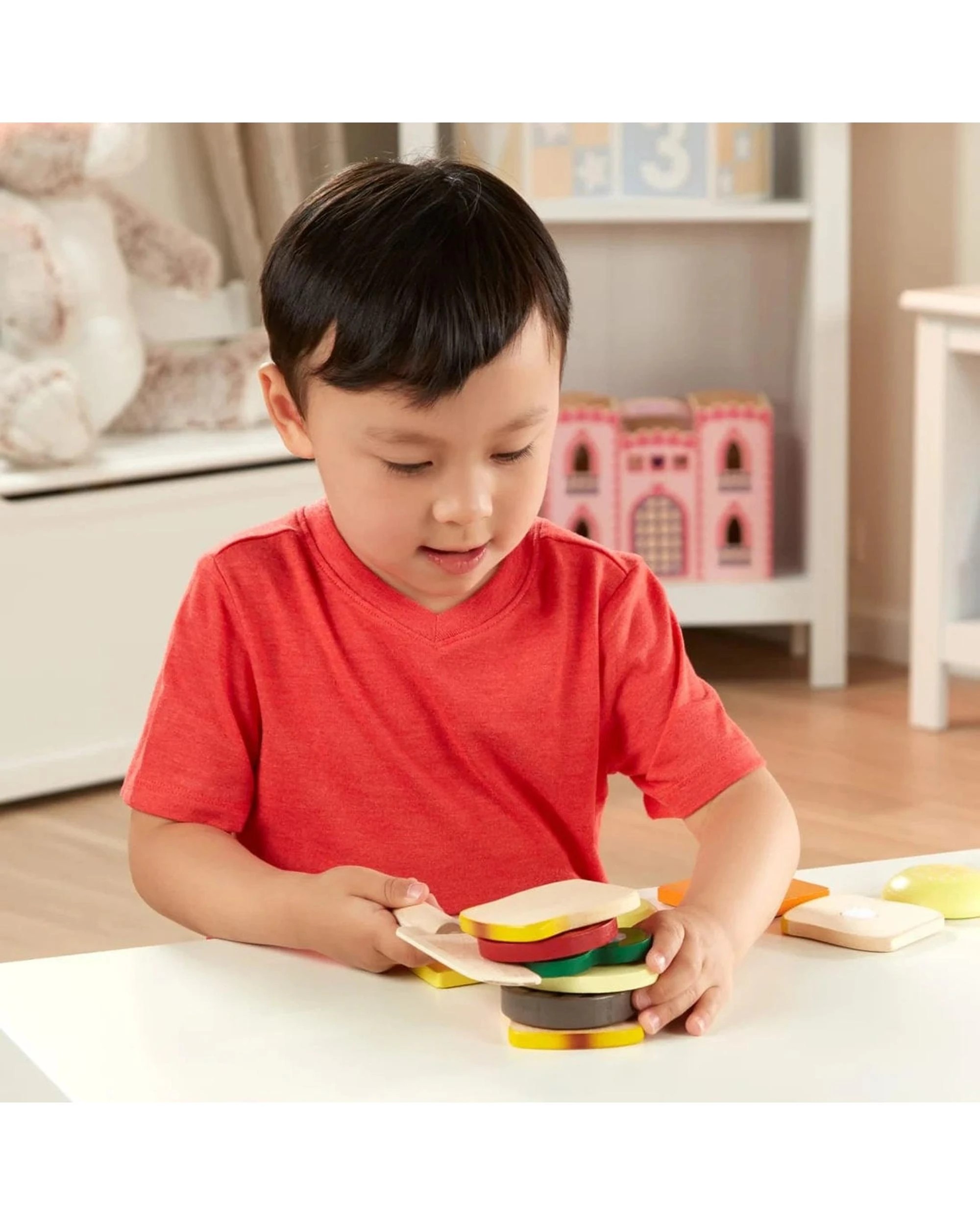 8 Melissa and Doug Wooden Sandwich Making Set, 8 of 9