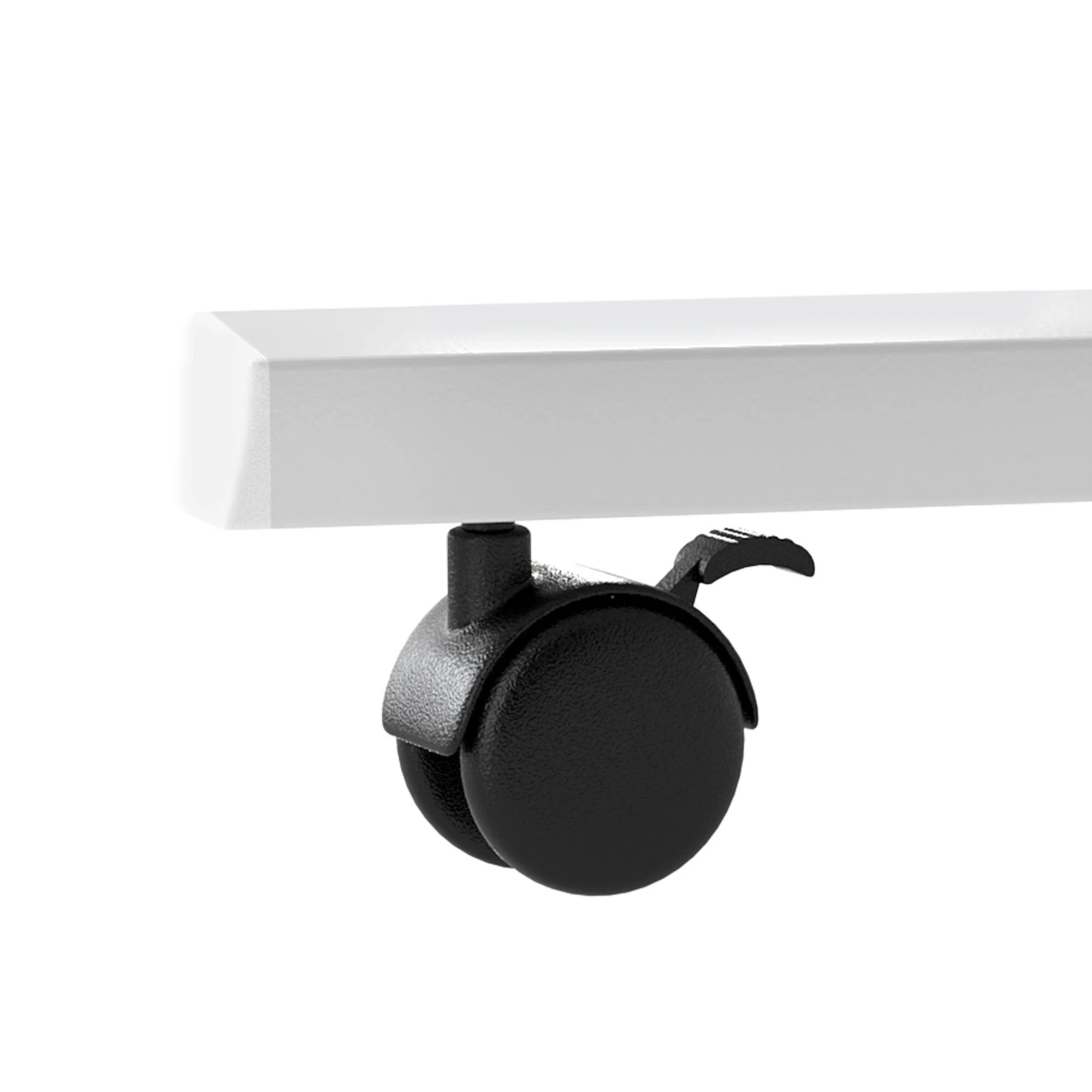 4 Levede Mobile Standing Desk - White, 4 of 9