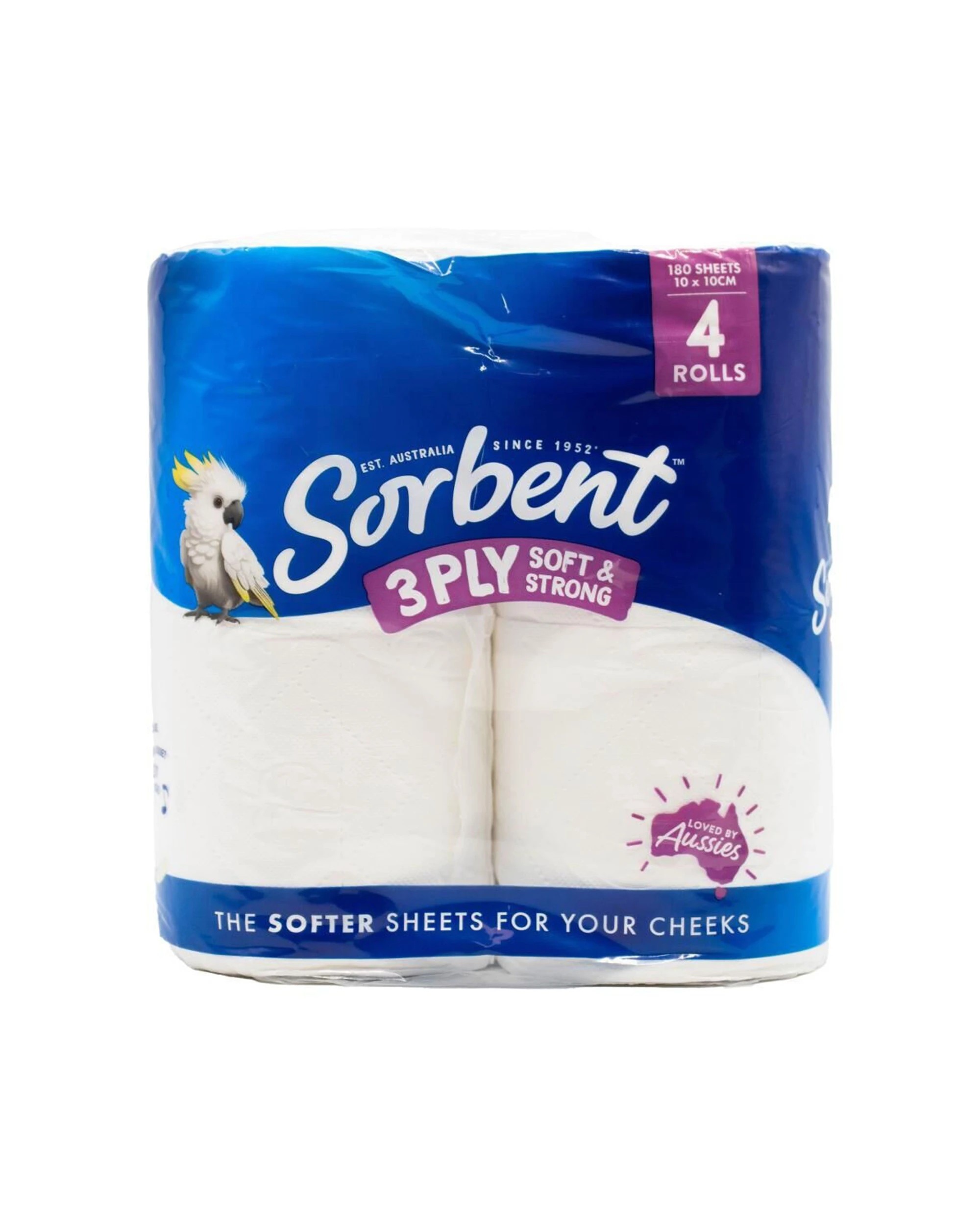 2 Sorbent 16x 4pc Toilet Tissue 3-Ply Soft Strong Multi-Purpose - White, 2 of 5