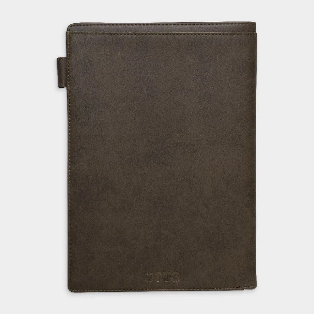 5 Otto B5 Leather Book Cover with Refill 128 Pages Brown, 5 of 6