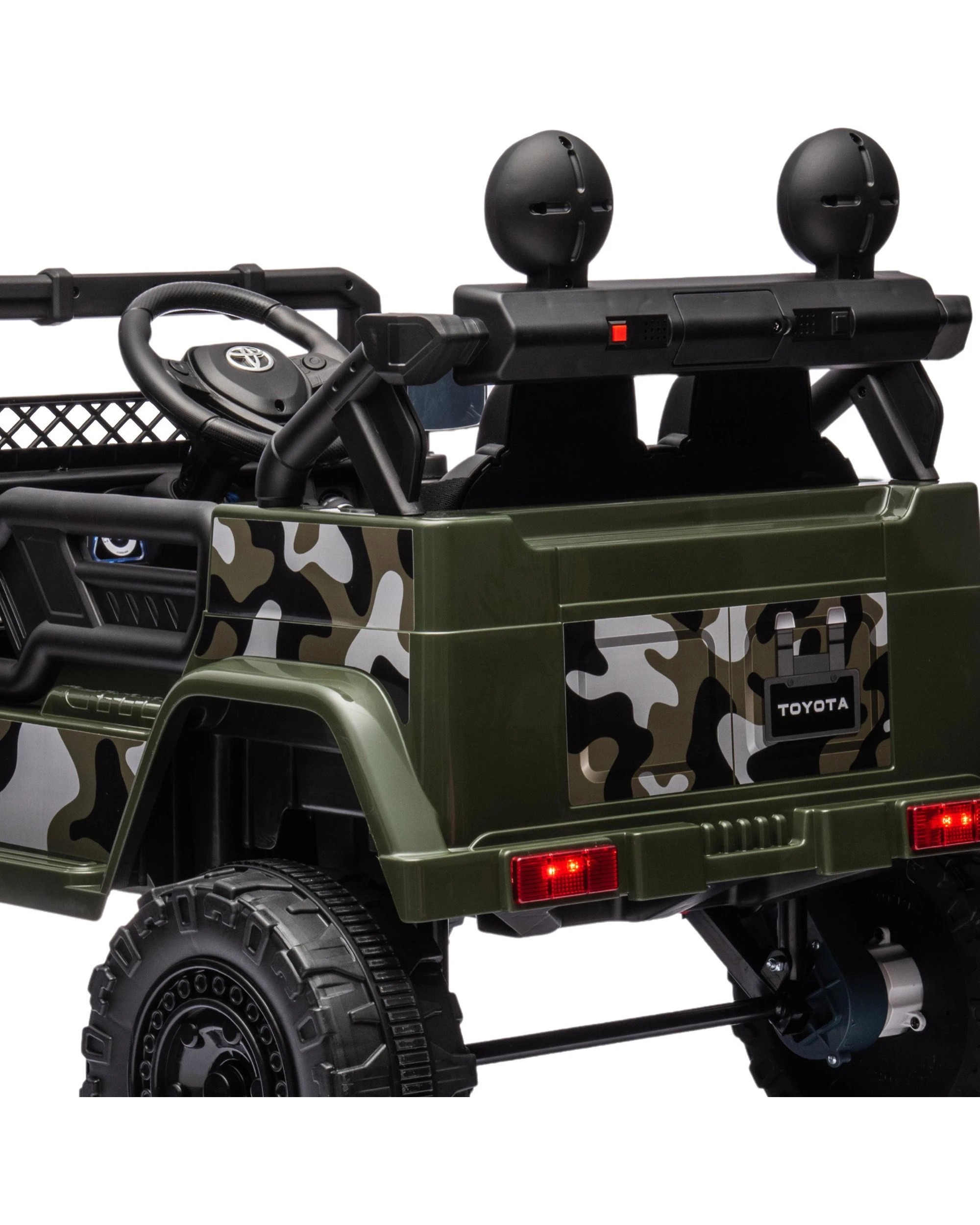 4 Kahuna Official Toyota FJ Cruiser Kids Electric Ride-On Car - Green - Green, 4 of 10