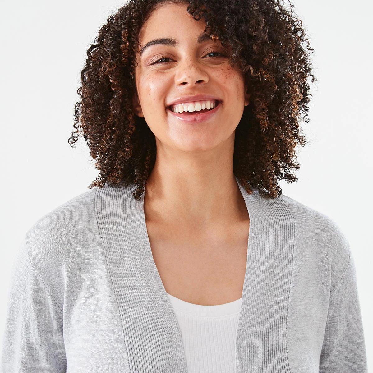 4 Edge to Edge Cardigan Grey Mrl, 4 of 6