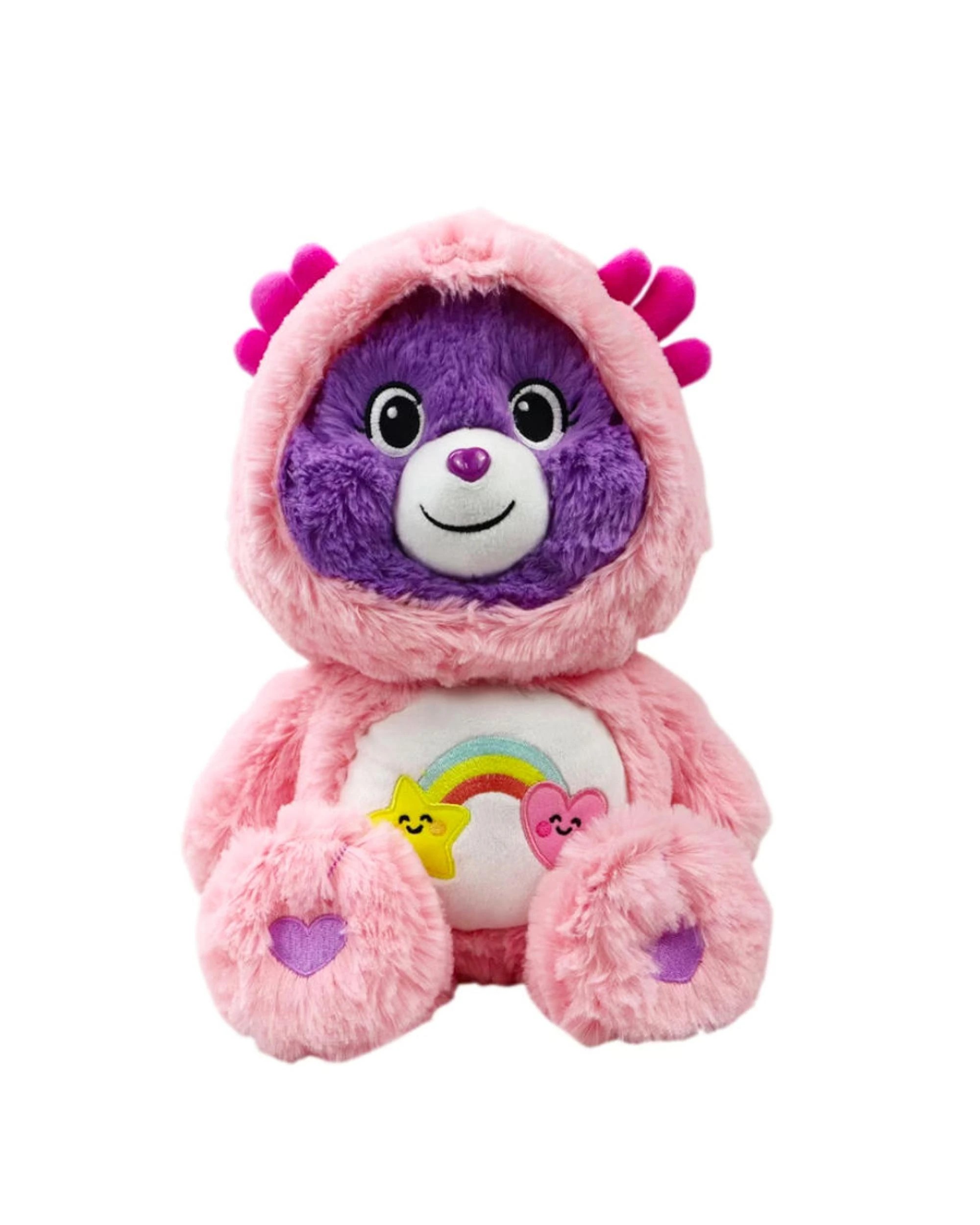 2 Care Bears Snuggle Pals Best Friend Bear Axolotl Medium Plush, 2 of 2