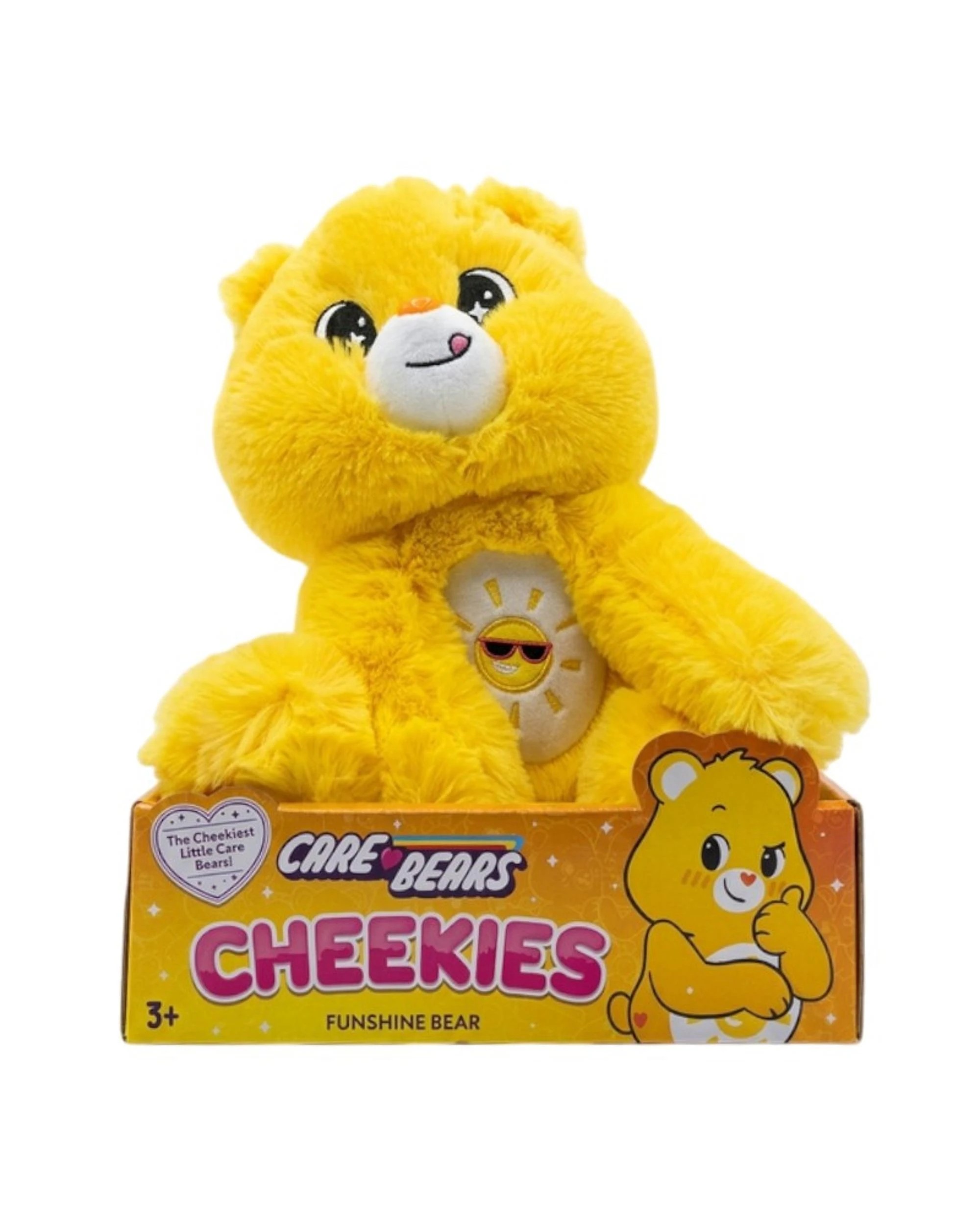 1 Care Bears Cheekies Funshine Bear 9 inch Plush, 1 of 2