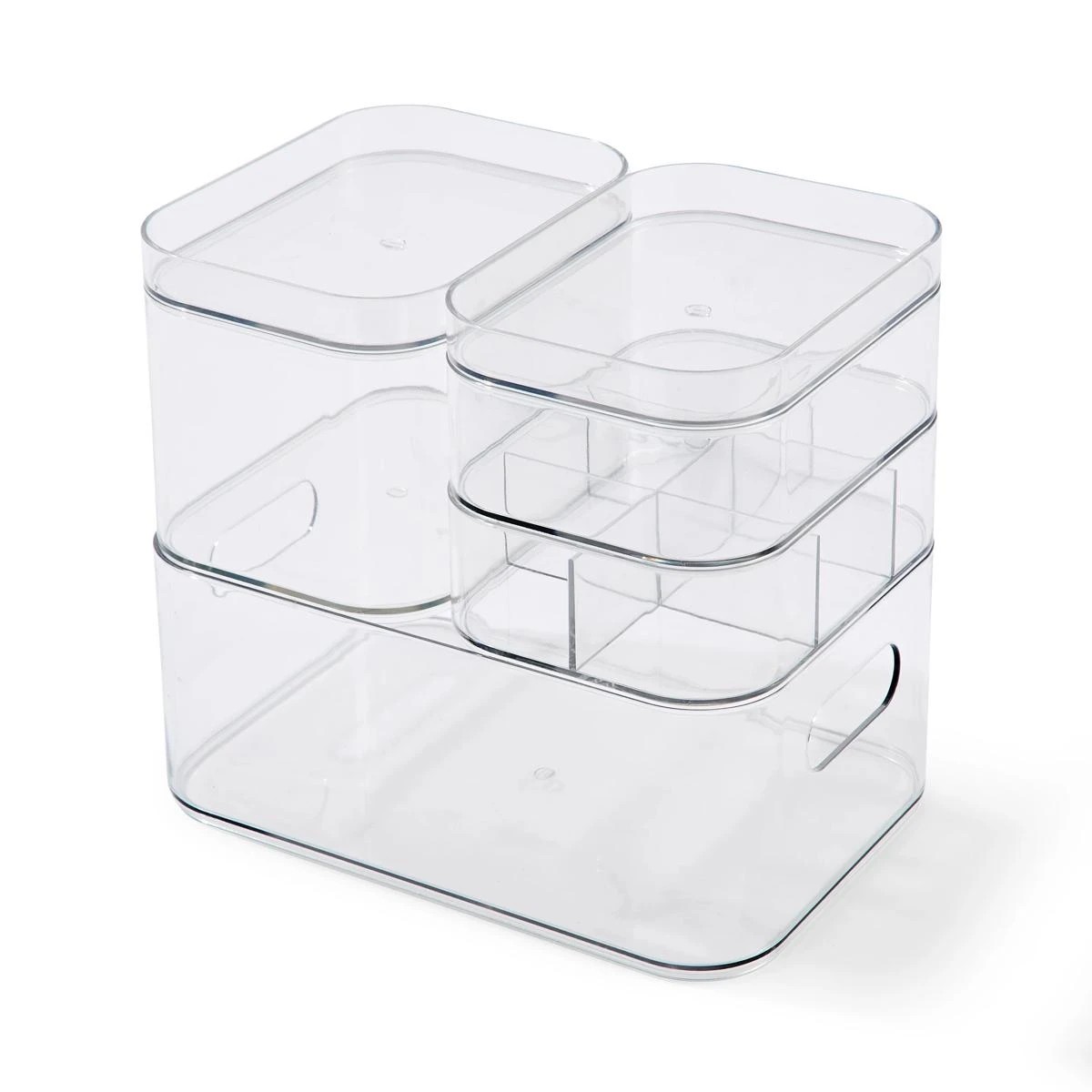 4 Set of 4 Drawer Organisers - Clear, 4 of 7